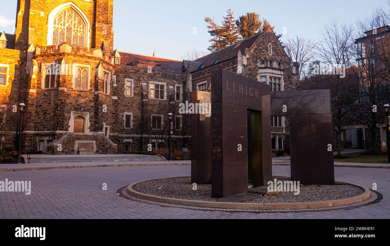 Das Alumni Memorial Building auf dem Campus der Lehigh University in Bethlehem, Pennsylvania Stockfoto