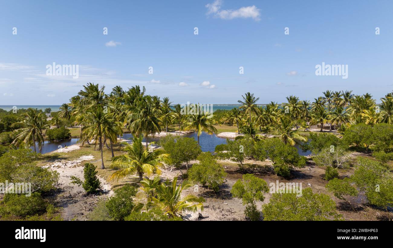 Eine malerische Szene von Mocimboa da Praia in Cabo Delgado, Mosambik Stockfoto
