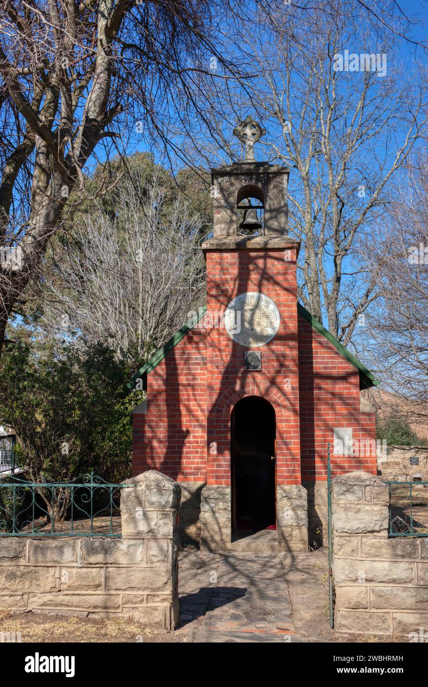 Reenen, Südafrika, 23. Juli 2017, Editorial , das Llandaff Oratorium, die kleine Kirche Van Reenen, ist ein Oratorium in Van Reenen, KwaZulu-Natal, Süd-AFR Stockfoto