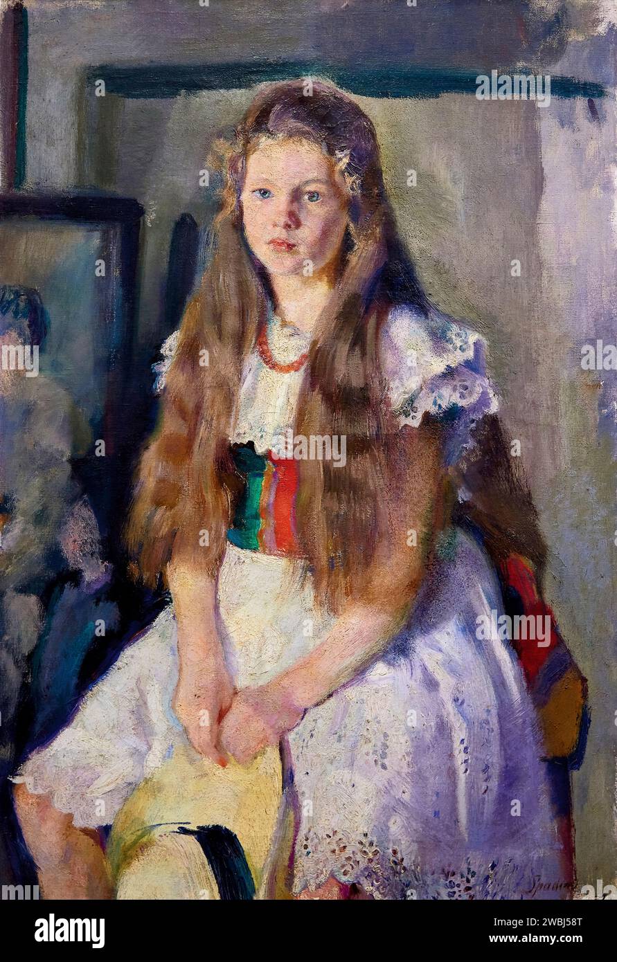 Anna in Bianco - olio su tela - Armando Spadini - 1918 - Milano, Galleria d’Arte Moderna GAM Stockfoto