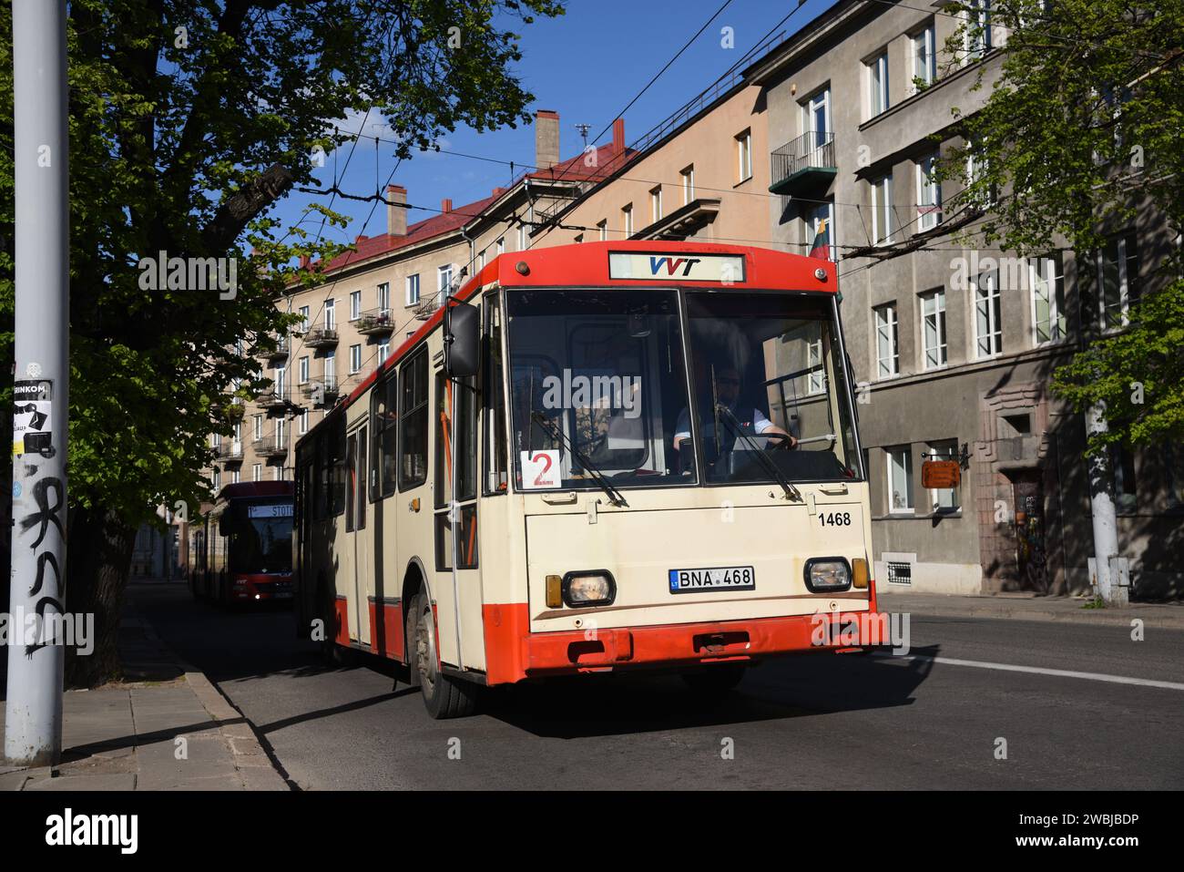 Skoda 14Tr Trolleybus Stockfoto