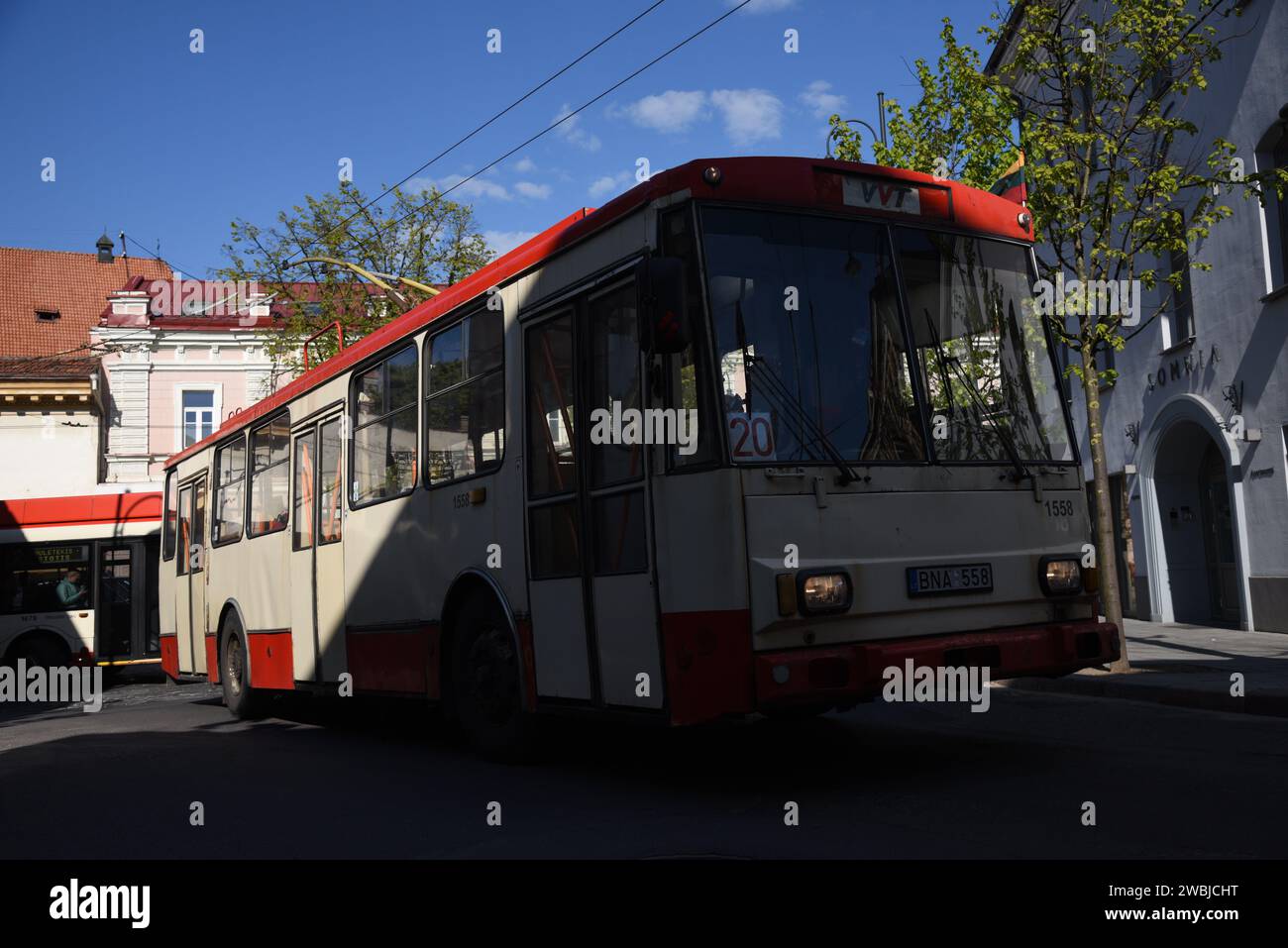 Skoda 14Tr Trolleybus Stockfoto