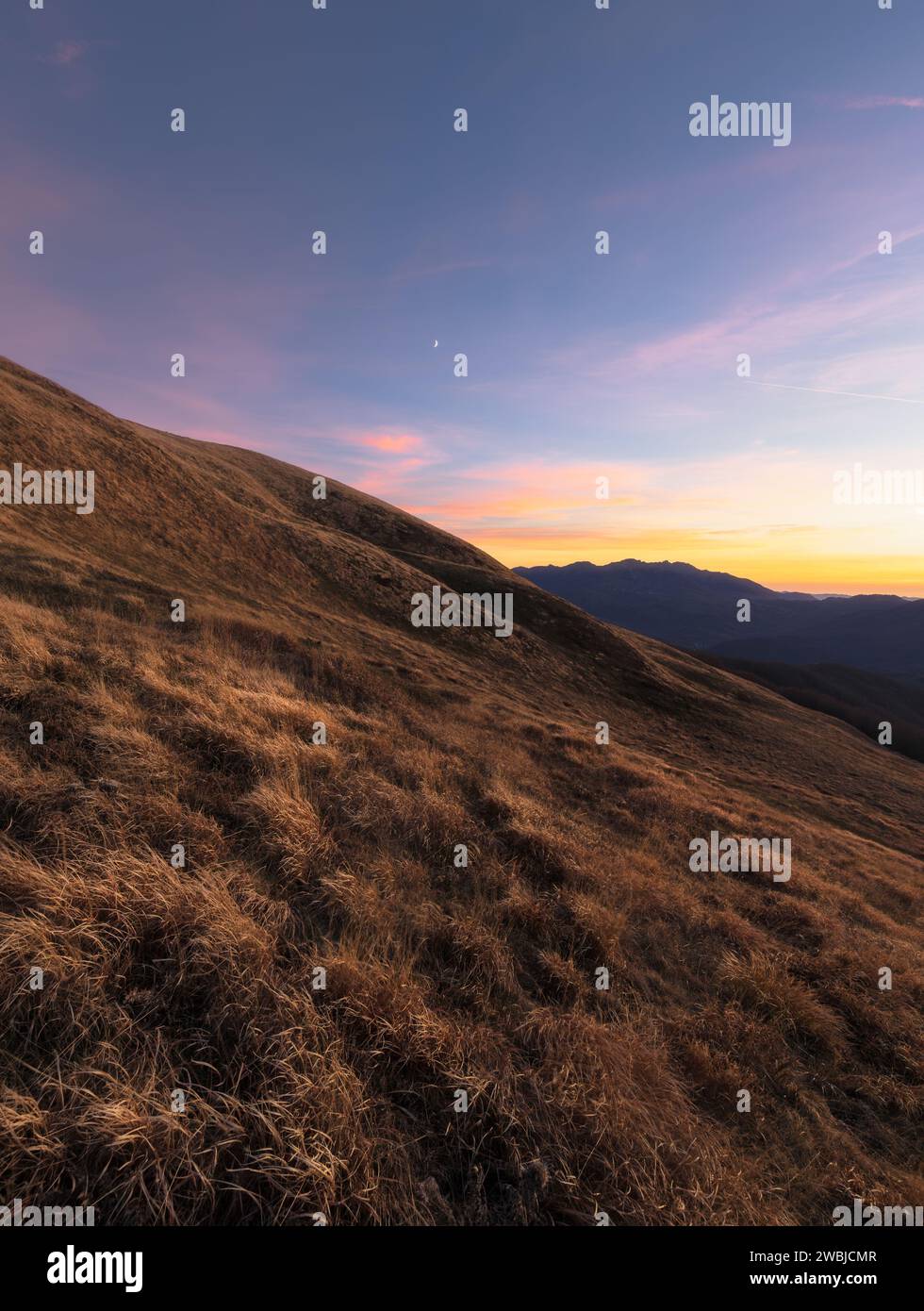 Das letzte Licht und die Wärme des Tages Stockfoto