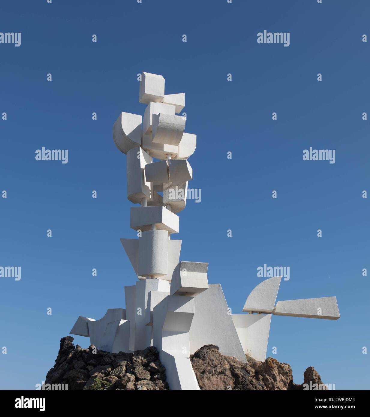 Monumento al Campesino. Das 15 Meter hohe Denkmal von César Manrique befindet sich im Zentrum der Insel. Lanzarote Stockfoto
