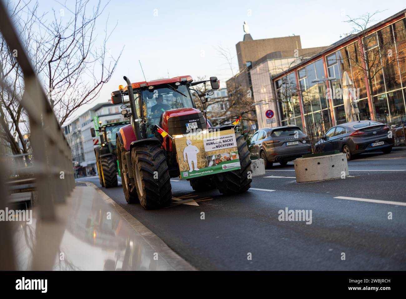 Hannover, Niedersachsen, Deutschland - 11. Januar 2024: Bauernproteste ...