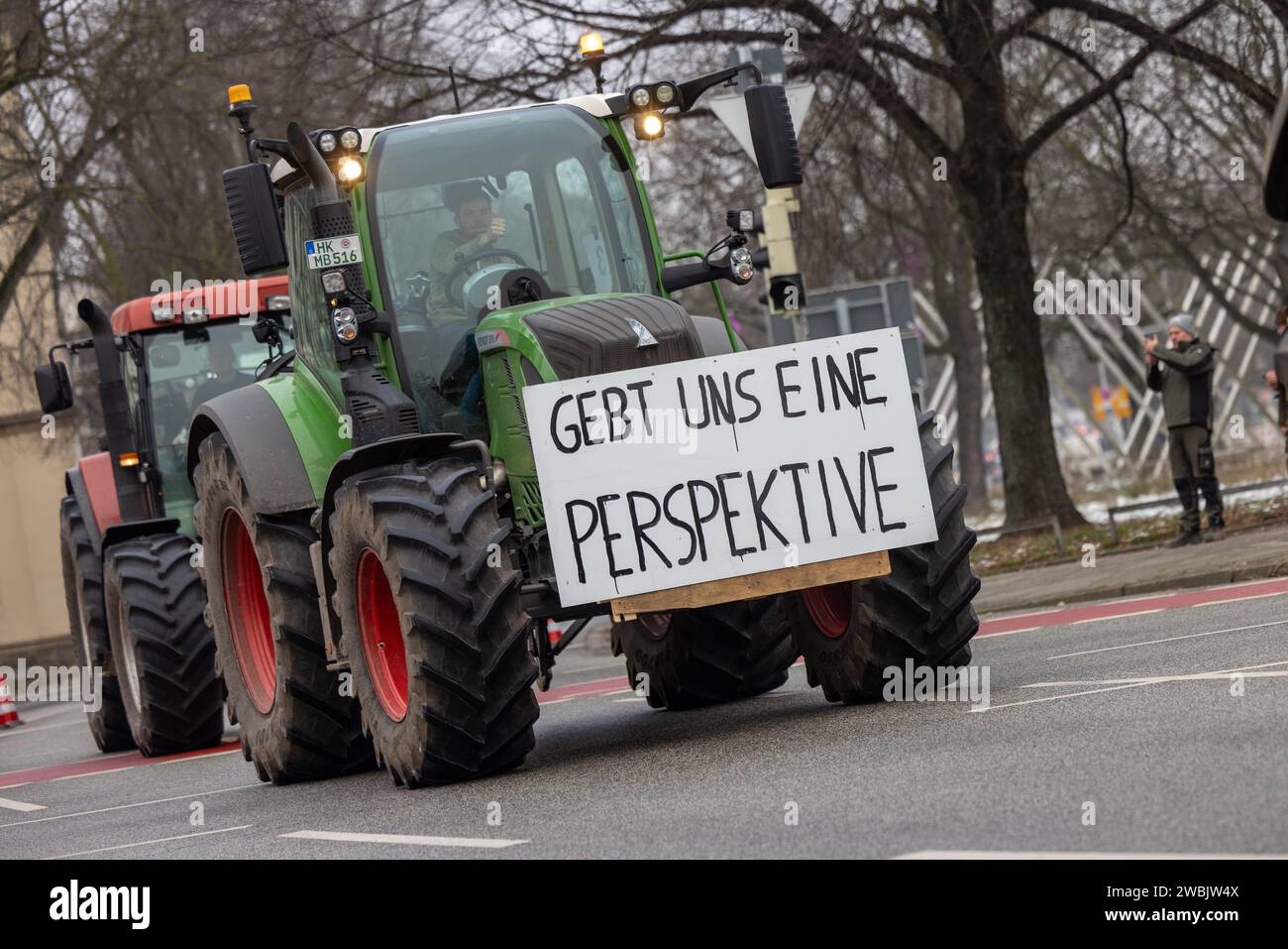 Hannover, Niedersachsen, Deutschland 11. Januar 2024 Bauernproteste in Niedersachsen bei
