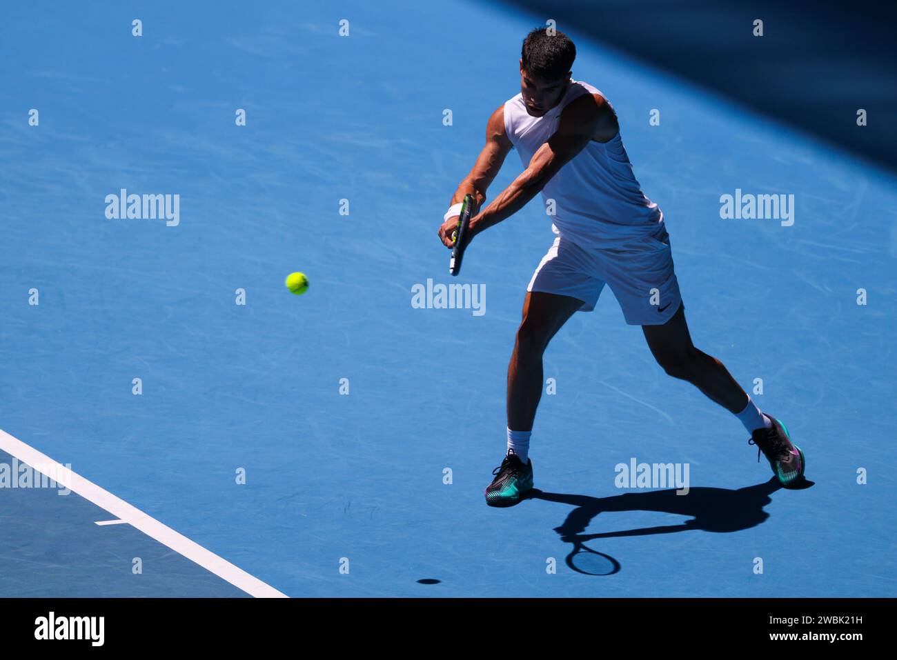 2024 Australian Open: Vorschauen Stockfoto