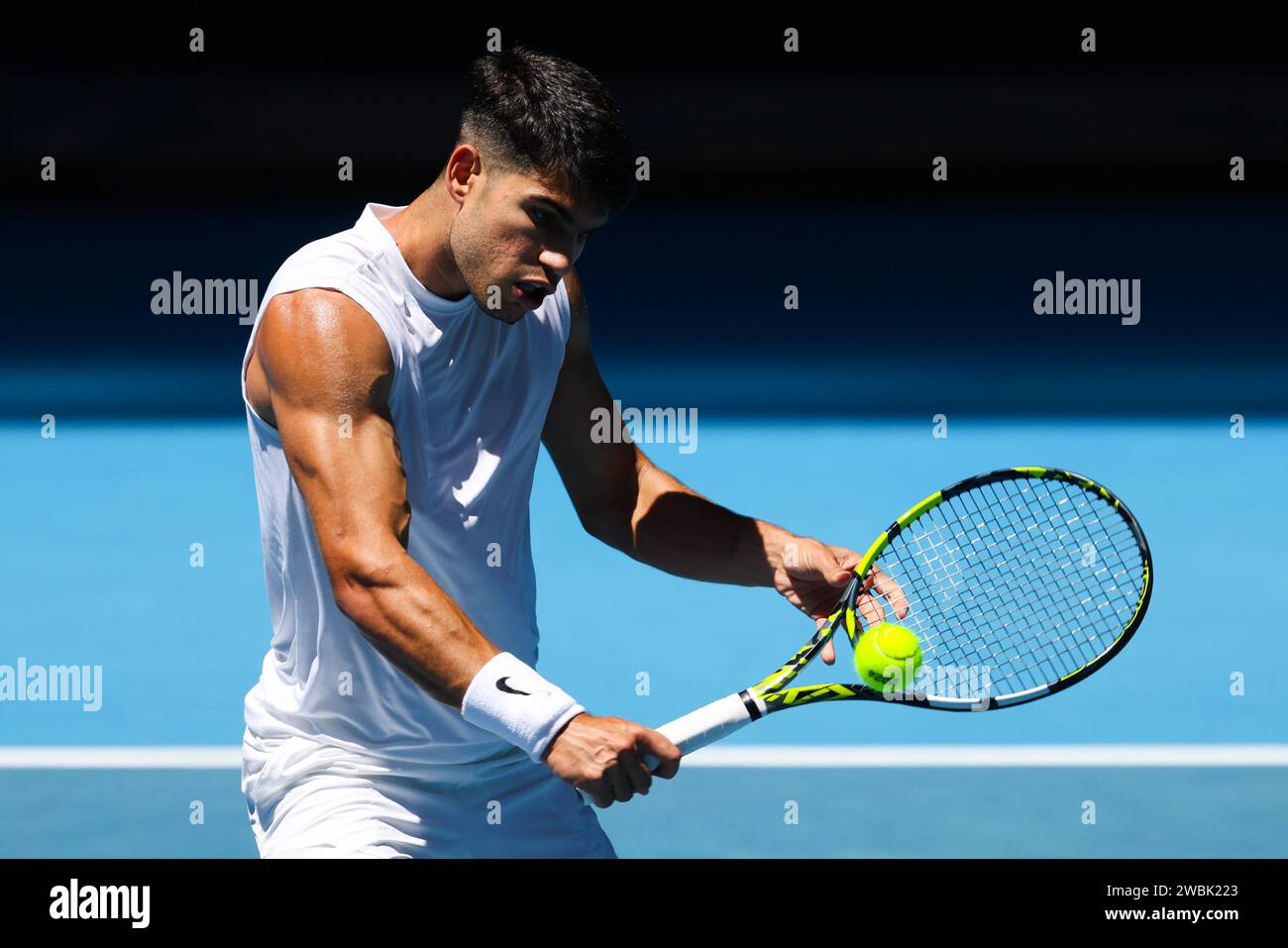 2024 Australian Open: Vorschauen Stockfoto