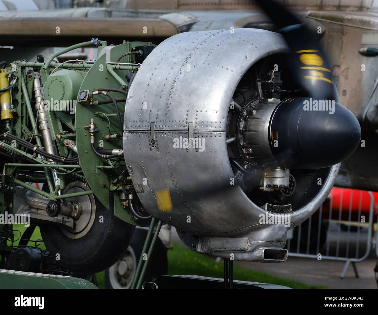 Die Armstrong Siddeley Cheetah ist ein luftgekühlter Siebzylinder-Radialmotor mit 834 Kubikmetern Hubraum Stockfoto
