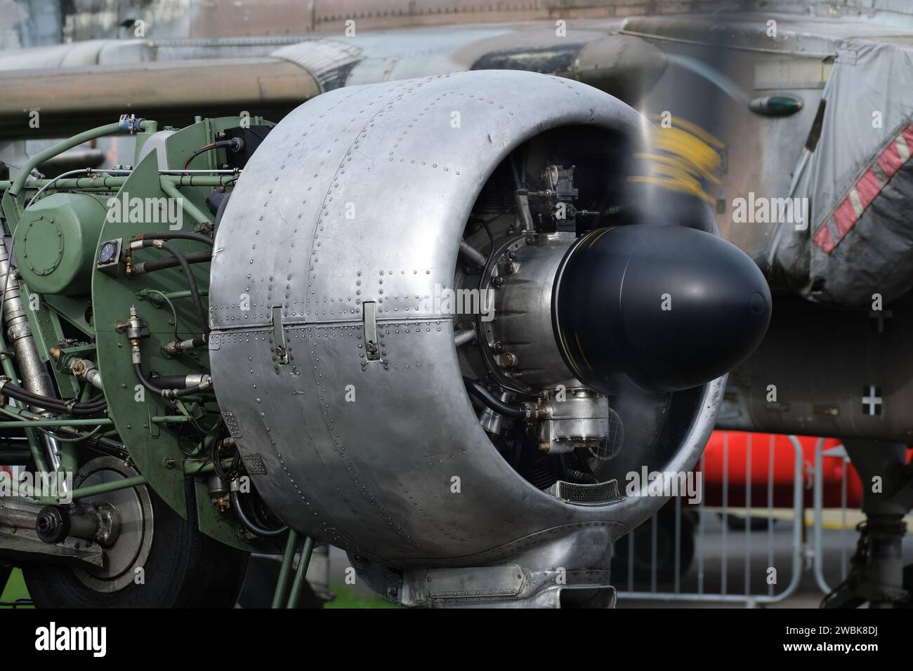 Die Armstrong Siddeley Cheetah ist ein luftgekühlter Siebzylinder-Radialmotor mit 834 Kubikmetern Hubraum Stockfoto