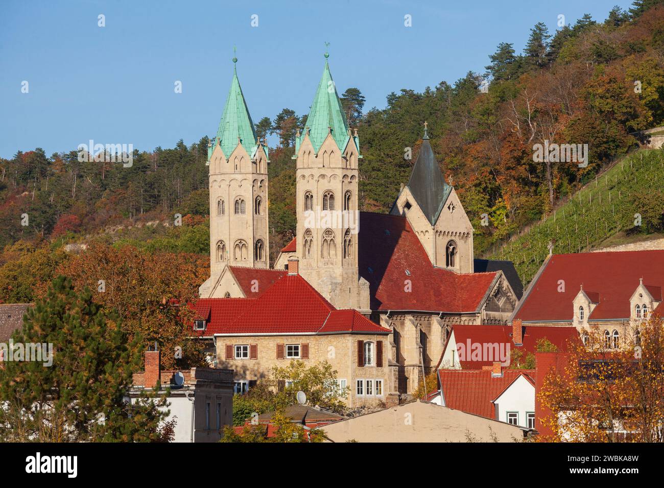 Kirche St. Mary, Freyburg an der Unstrut, Burgenlandkreis, Sachsen-Anhalt, Deutschland, Europa Stockfoto
