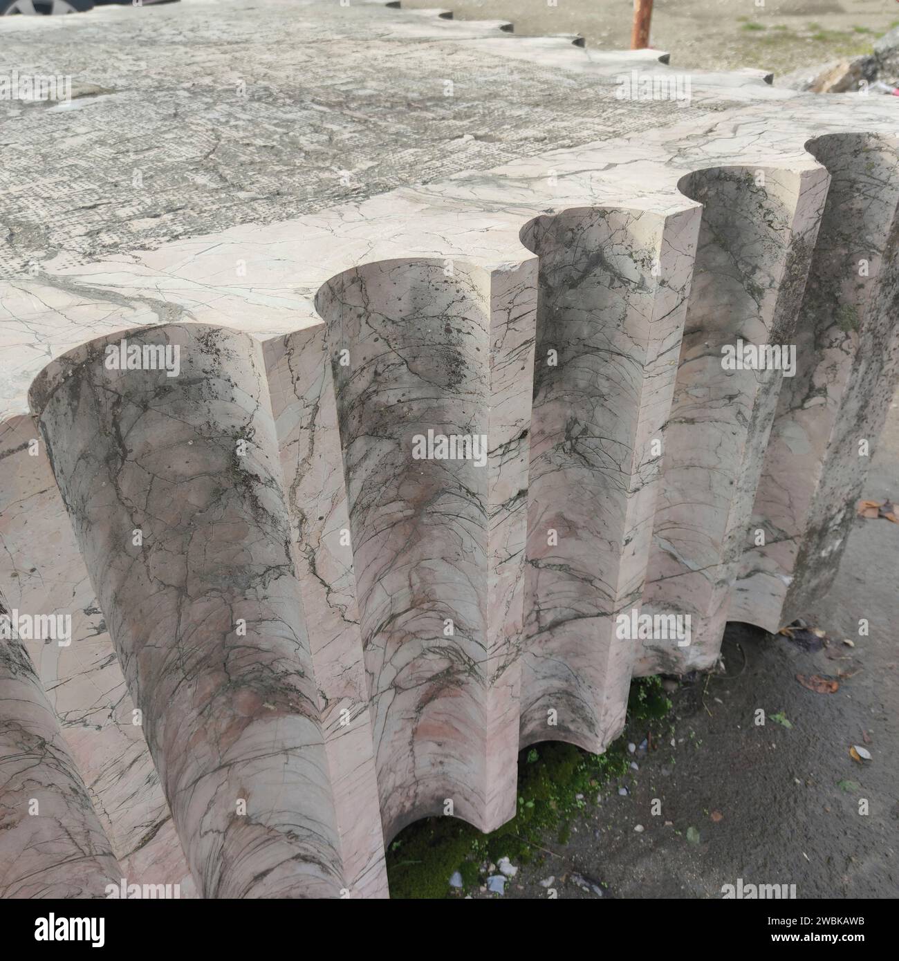 Reichsparteitagsgelände Nürnberg, Bayern, Deutschland, Teil einer Säule