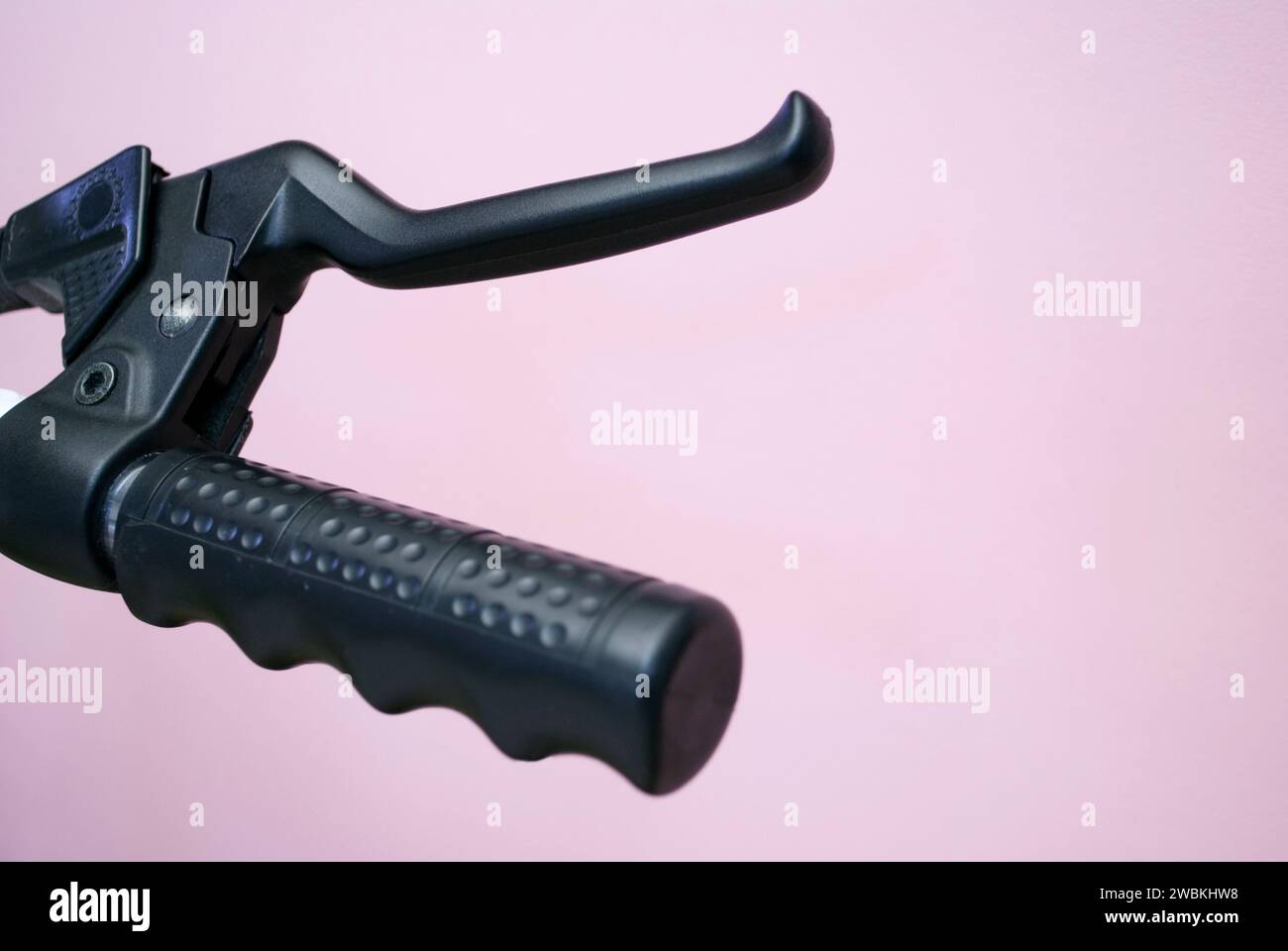 Übung Fahrradlenker hautnah Stockfoto