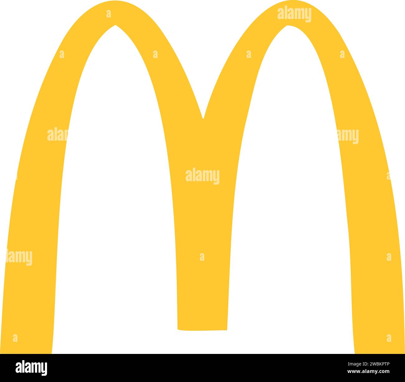 McDonalds, Logos. Beliebte Fast-Food-Restaurants. Vektor. Stock Vektor