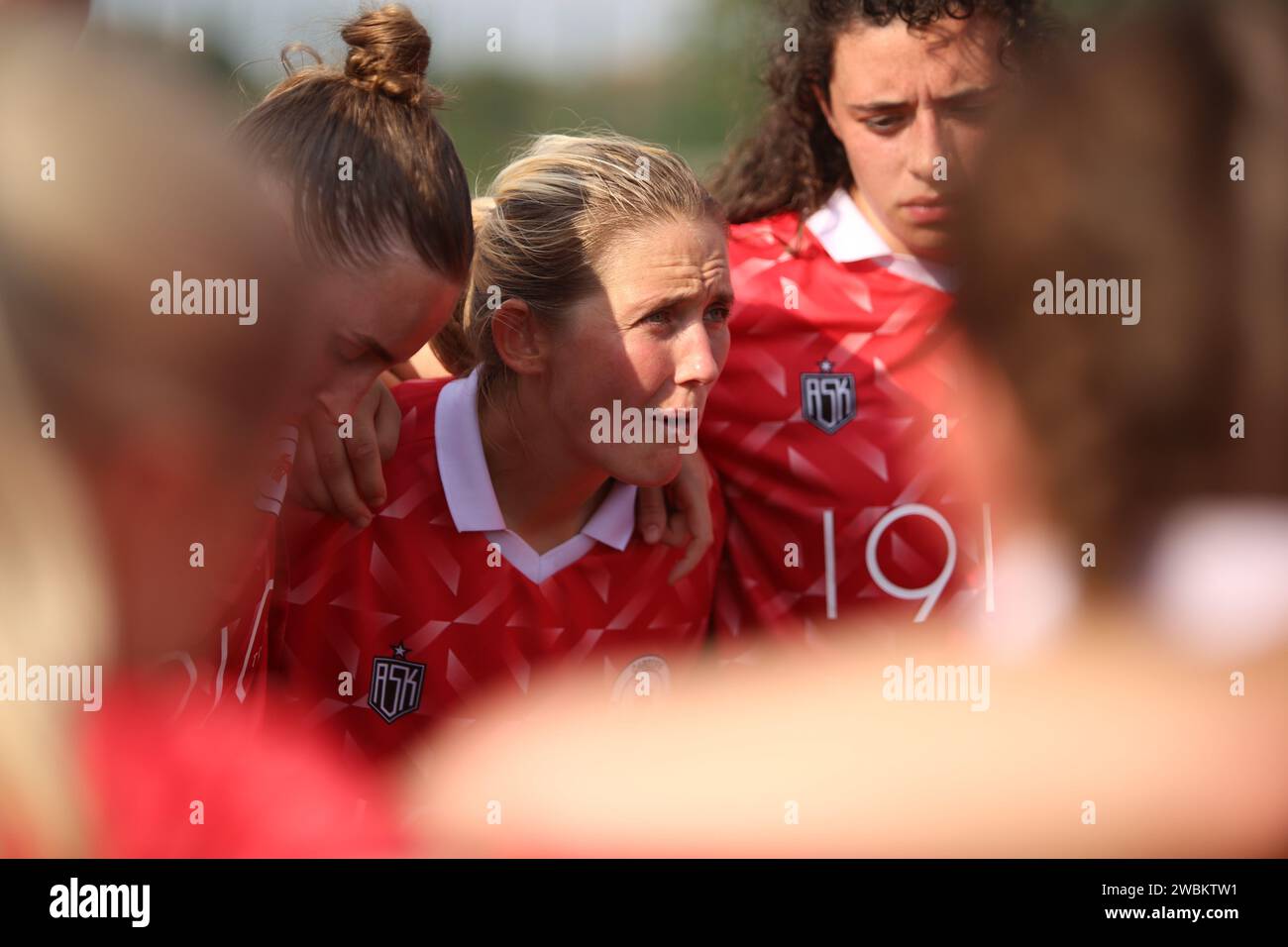 Ocean Park, Cardiff, South Wales, Vereinigtes Königreich. SEPTEMBER 2023. Cardiff City Ladies Captain, Cori Williams nach einem FA National Southern Premier Stockfoto