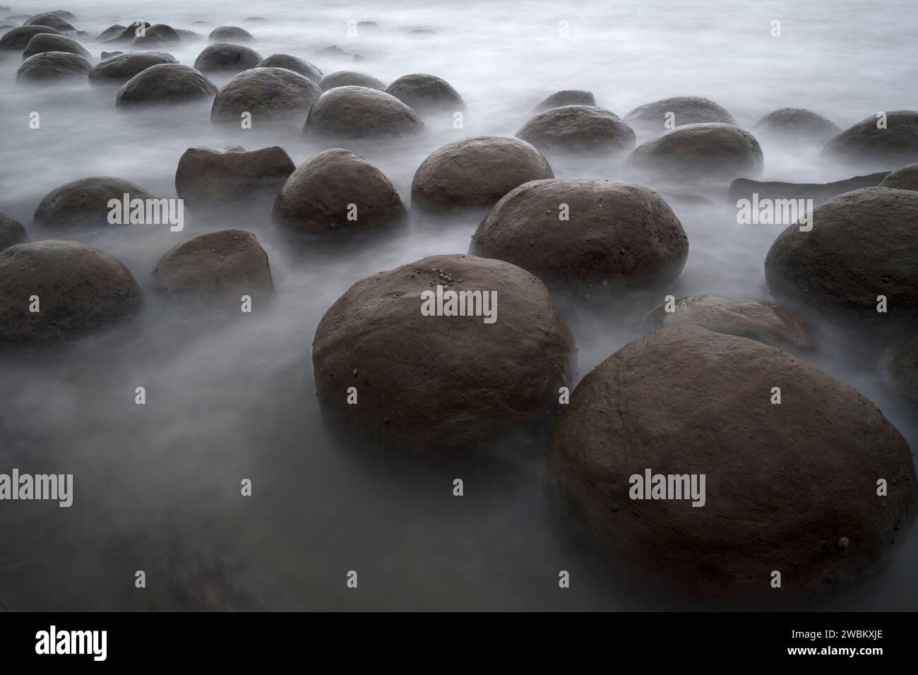 Bowling Ball Beach, Mendocino County, Kalifornien Stockfoto