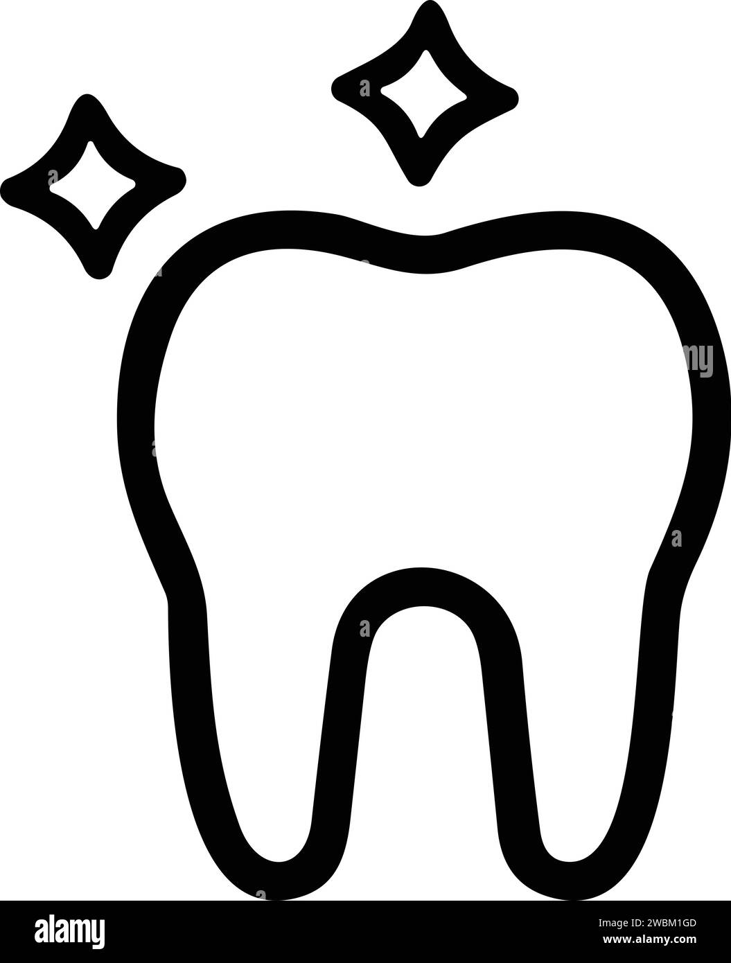 Zahnikone. Zahnarzt, Pflege, Krankheit, Zahnaufhellung, Entfernung, gebrochene, Wurzelkanäle, Zahnfüllungen und Weisheitszähne. Vektorabbildung Stock Vektor