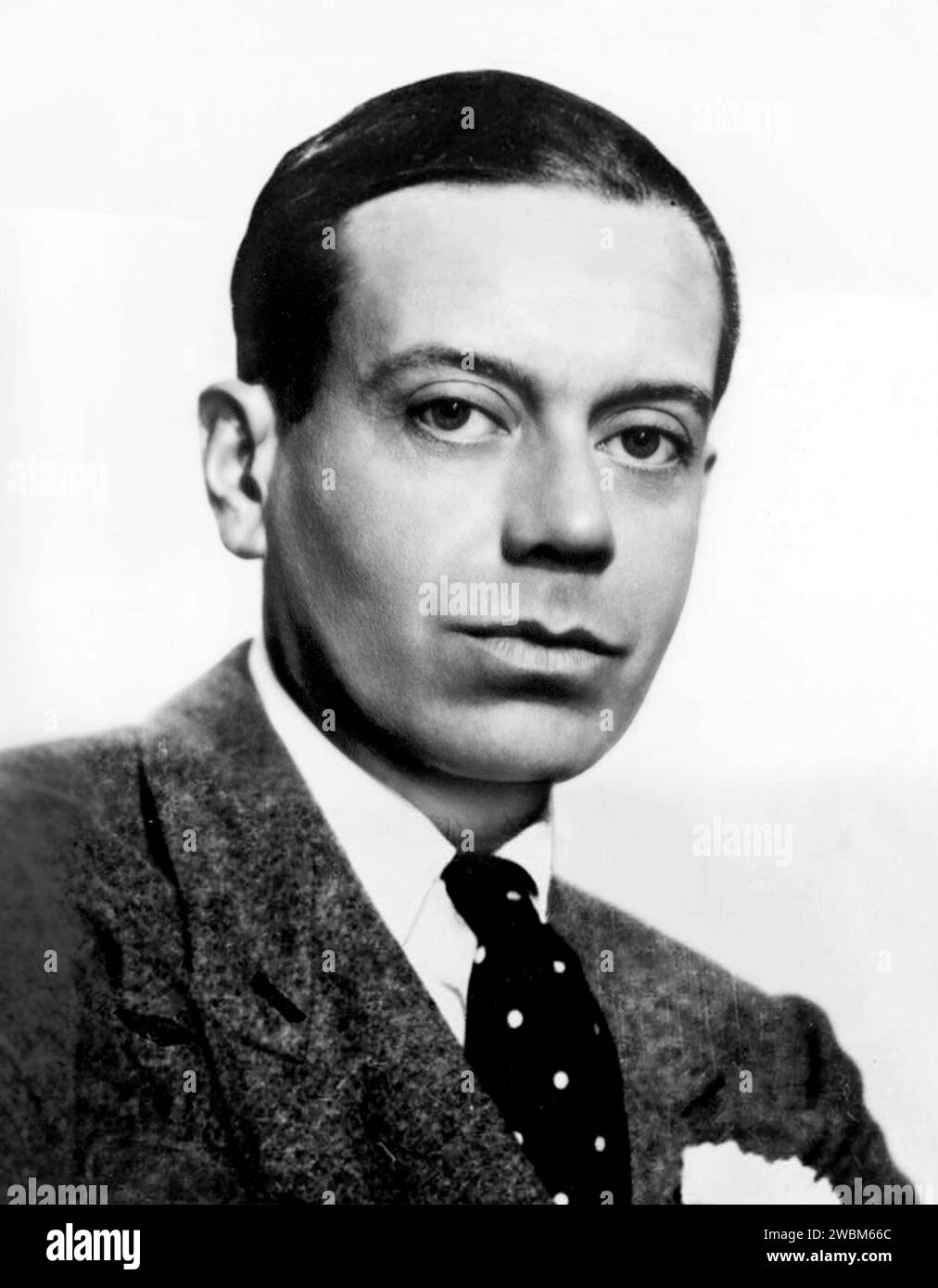Cole Porter. Porträt des amerikanischen Komponisten und Songwriters Cole Albert Porter (1891–1964) in den 1930er Jahren Stockfoto