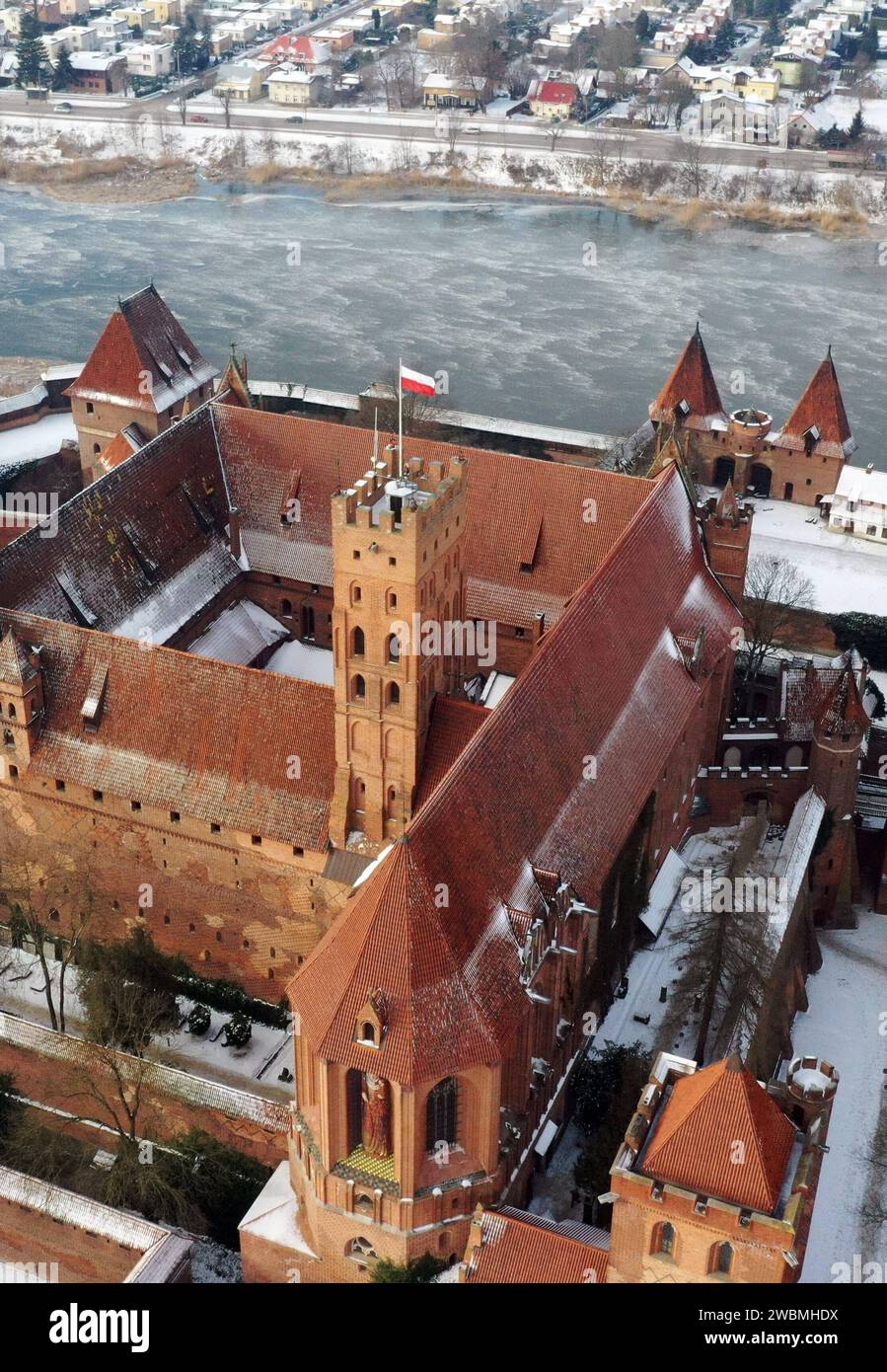 09.01.2024/ Polen Marienburg polnisch Zamek W Malborku ist eine im 13. Jahrhundert erbaute