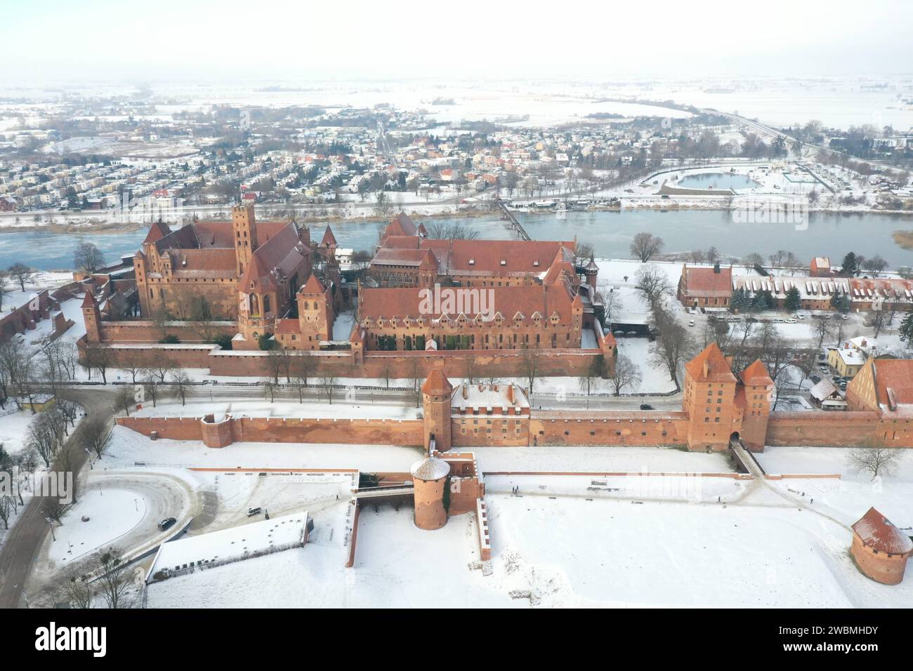 09.01.2024/ Polen Marienburg polnisch Zamek W Malborku ist eine im 13. Jahrhundert erbaute