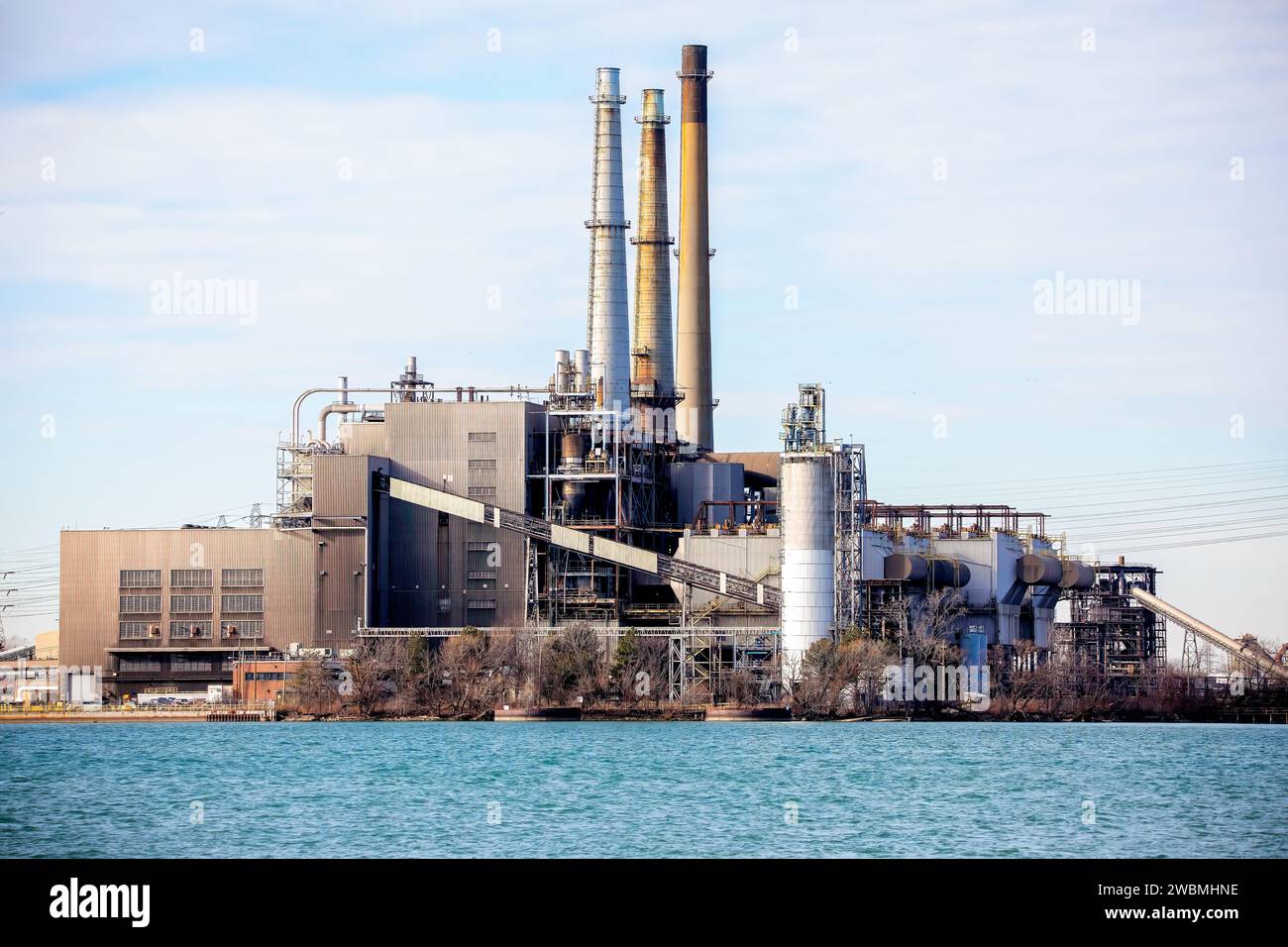 DTE Energy River Rouge Kraftwerk industrielle Stromerzeugung Stockfoto