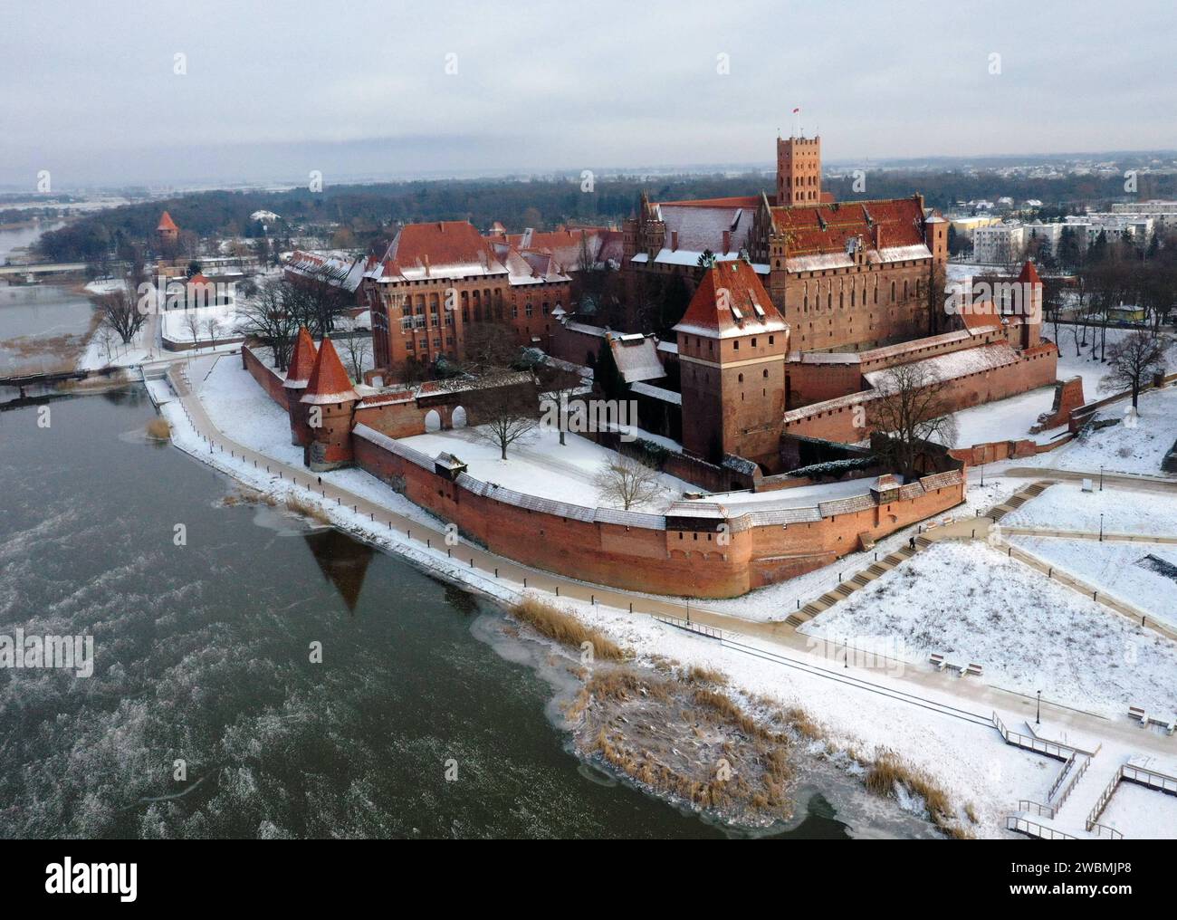 09.01.2024/ Polen Marienburg polnisch Zamek W Malborku ist eine im 13. Jahrhundert erbaute