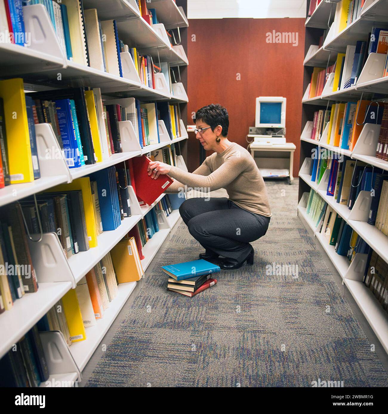 Die National Librarians Week feiert die Beiträge von Bibliothekaren und Informationsfachleuten zu Bildung und Forschung. Stockfoto