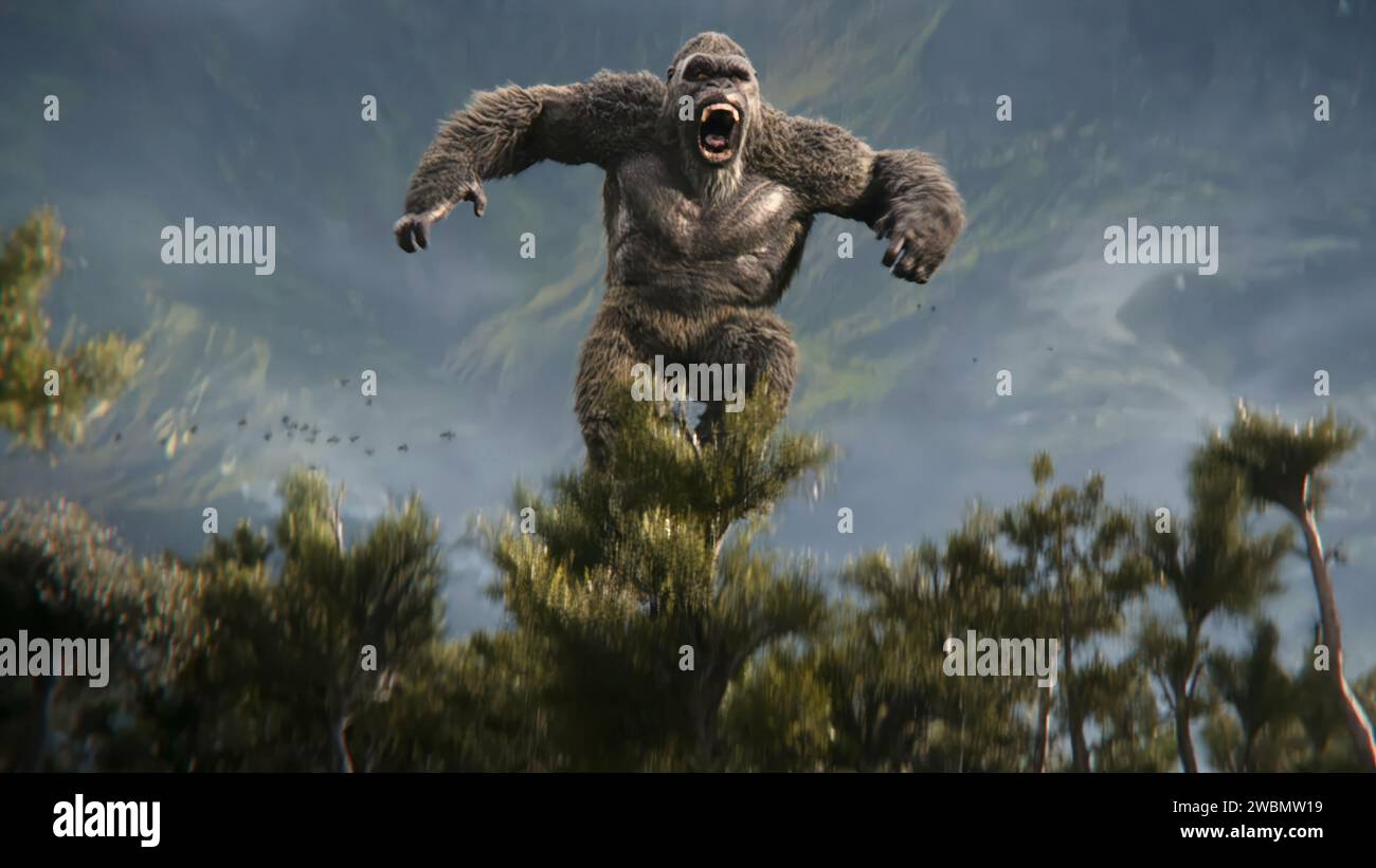 Godzilla x Kong der König des Neuen Reiches Stockfoto