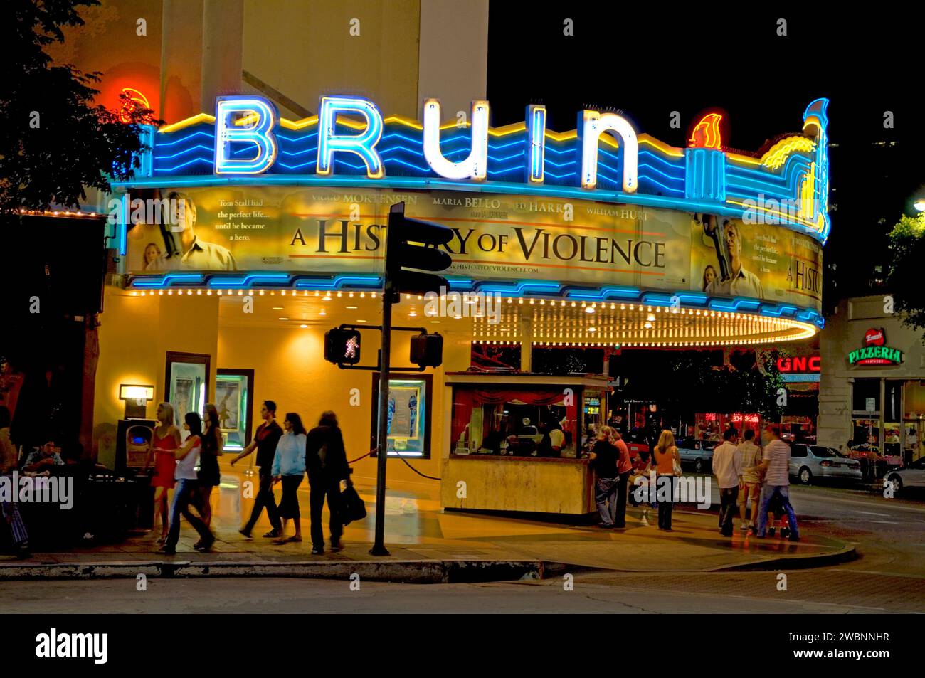 UCLA Studenten in Westwood Village, CA, USA Stockfoto