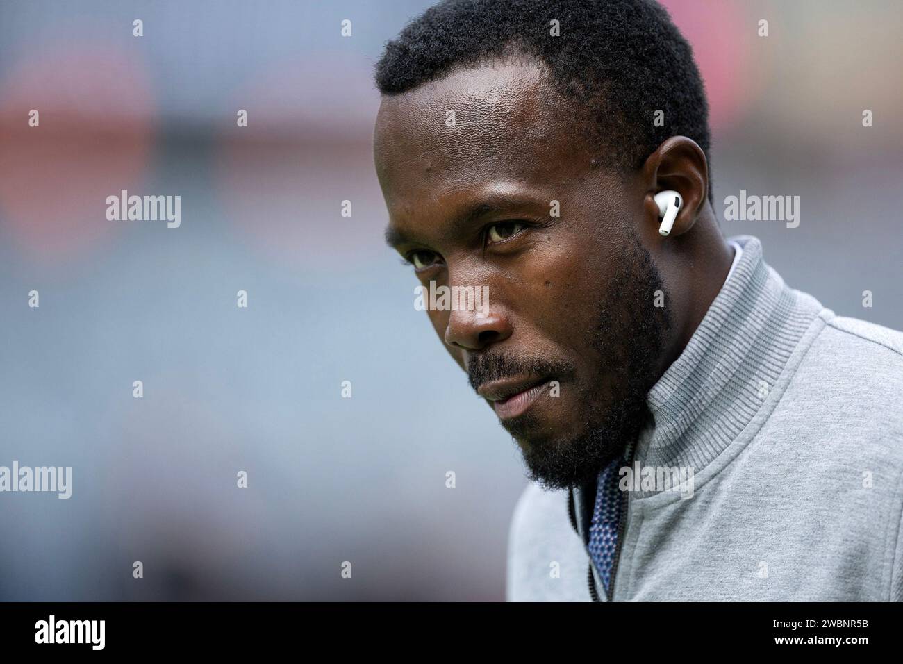 Chicago, Usa. Oktober 2023. Minnesota Vikings General Manager Kwesi Adofo-Mensah Sonntag, 15. Oktober 2023, im Soldier Field in Chicago. (Foto: Carlos Gonzalez/Minneapolis Star Tribune/TNS/SIPA USA) Credit: SIPA USA/Alamy Live News Stockfoto