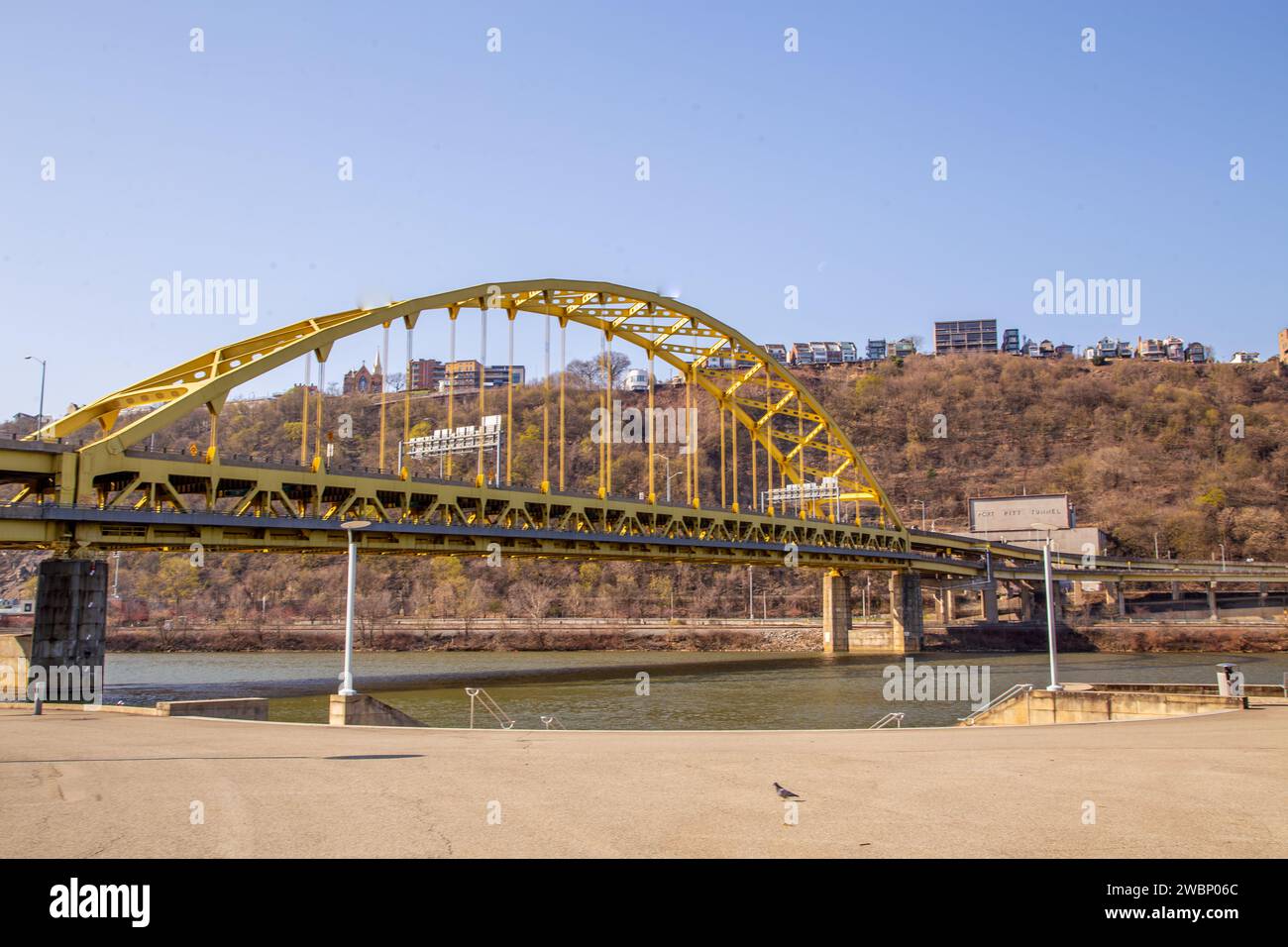 Fort Pitt Bridge in Pittsburgh, Pennsylvania Stockfoto