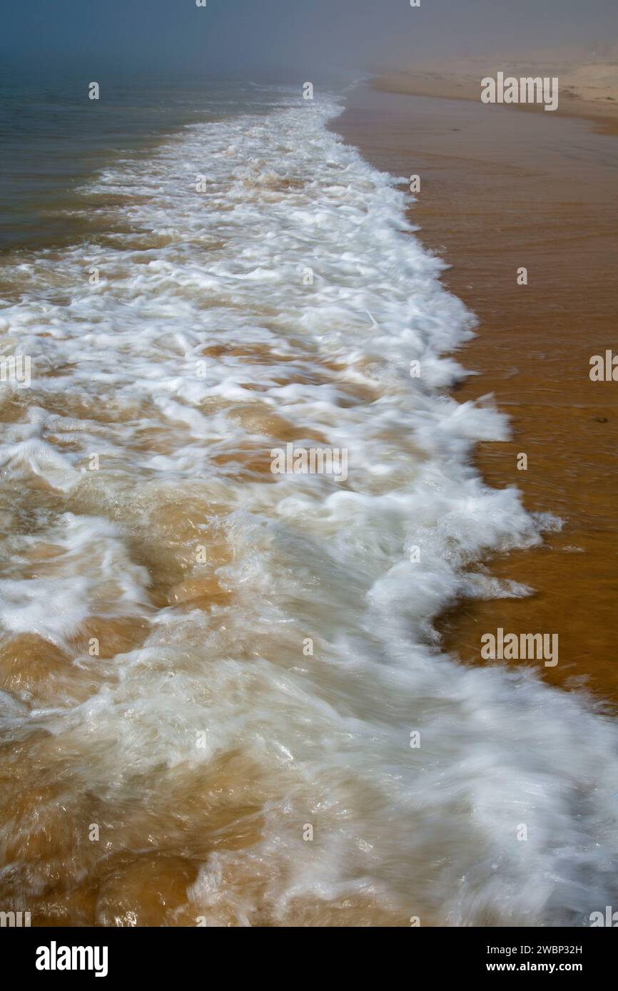 Strandsurfen, Misquamicut State Beach, Rhode Island Stockfoto