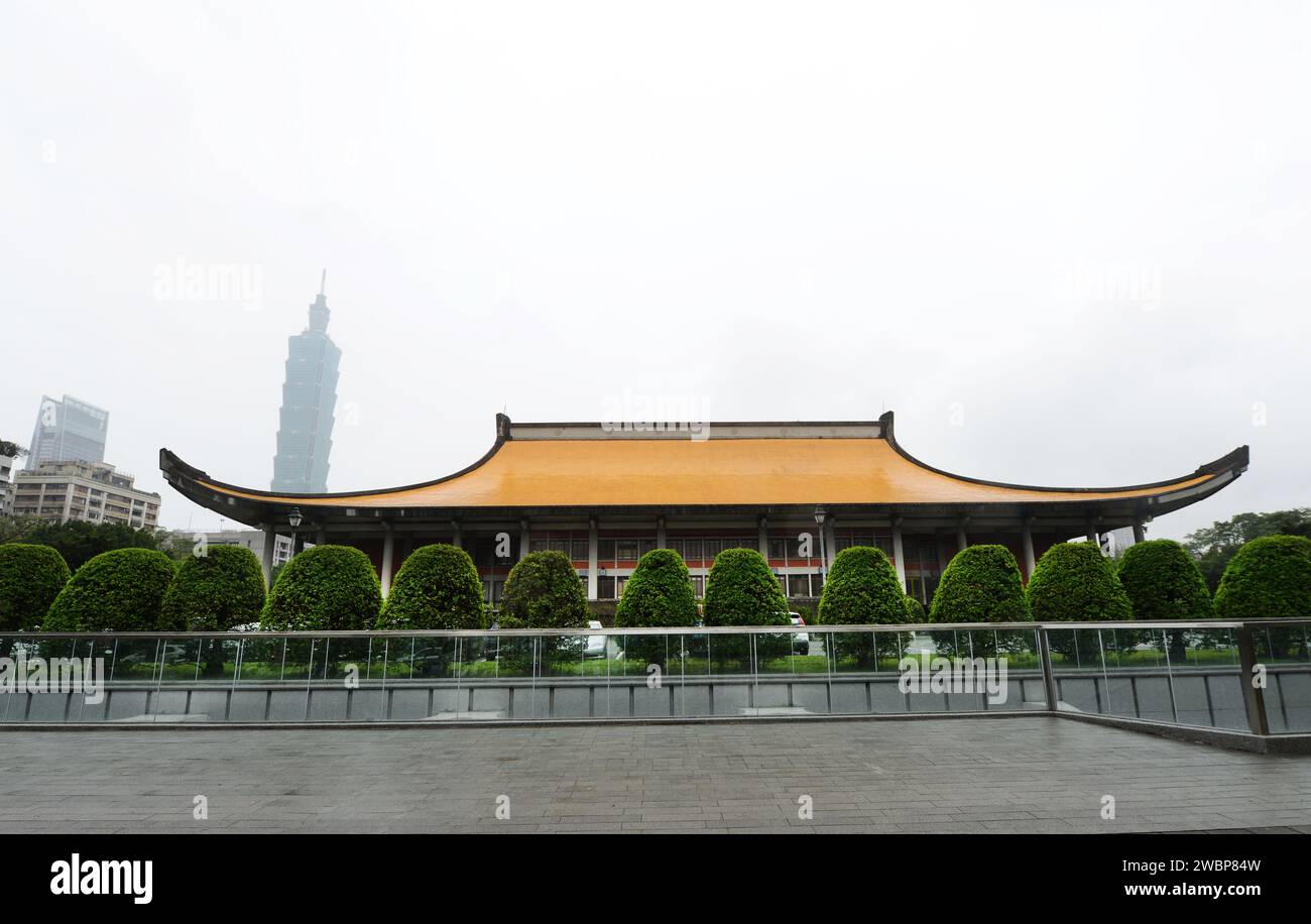 Die National Dr. Sun Yat-Sen Memorial Hall in Taipeh, Taiwan. Stockfoto