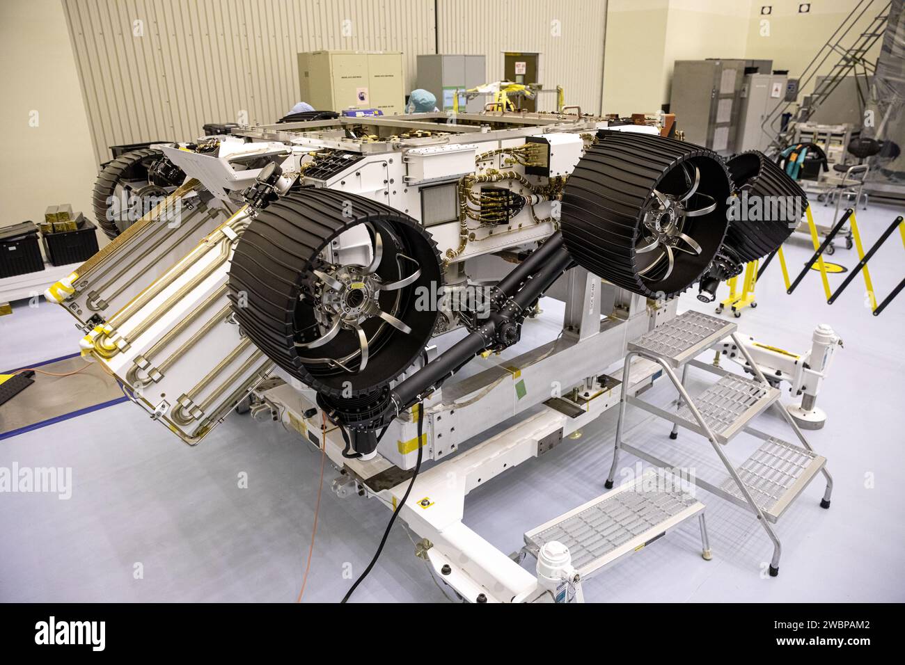Der Mars 2020 rover wird am 14. Februar 2020 in der Payload Hazard ...