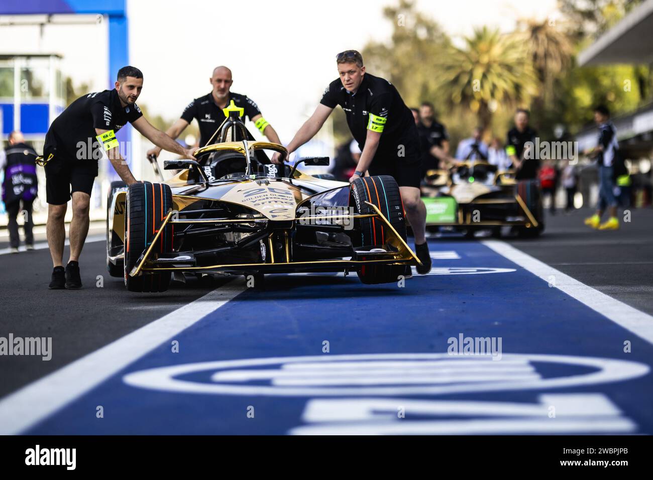 DS Penske, DS E-tense FE23, Ambiance während des Hankook Mexico City ePrix 2024, 1. Treffens der ABB FIA Formel E Weltmeisterschaft 2023-24, auf dem Autodromo Hermanos Rodriguez vom 11. Bis 13. Januar in Mexiko-Stadt Stockfoto