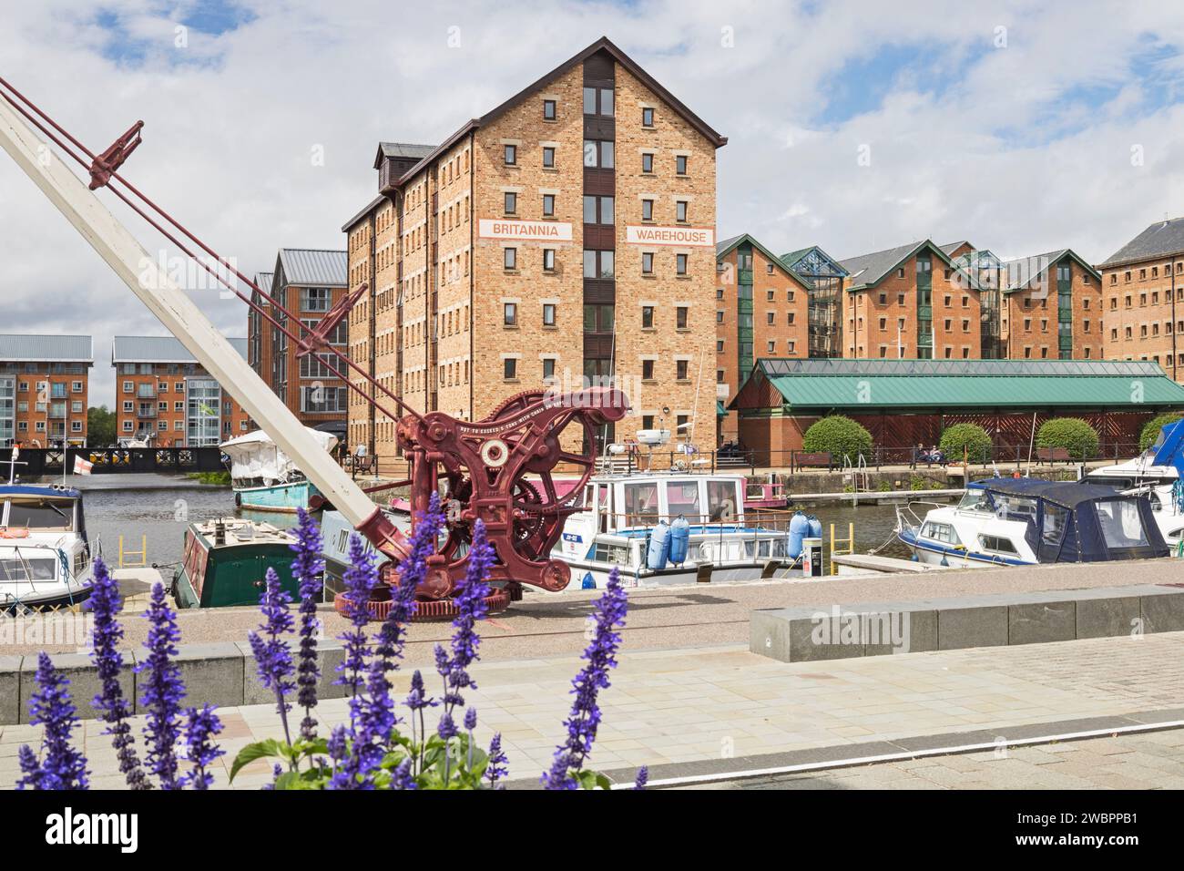 Britannia Warehouse, Gloucester Docks, Gloucester, Gloucestershire, England, UK Stockfoto