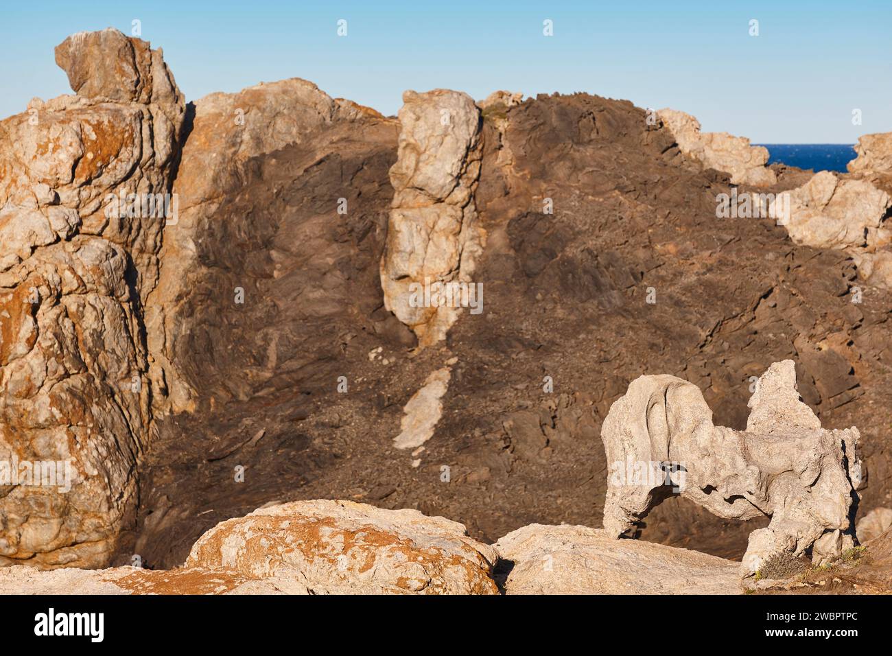 Cap de Creus Naturpark in Girona. Malerische Form. Spanien Stockfoto