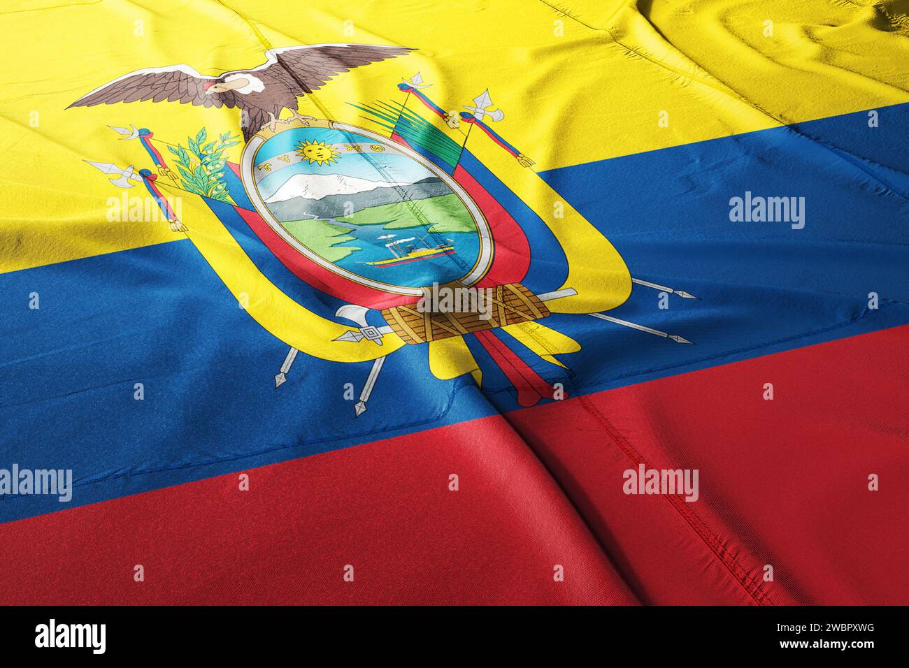 Flagge von Ecuador, Armee republik ecuador Stockfoto