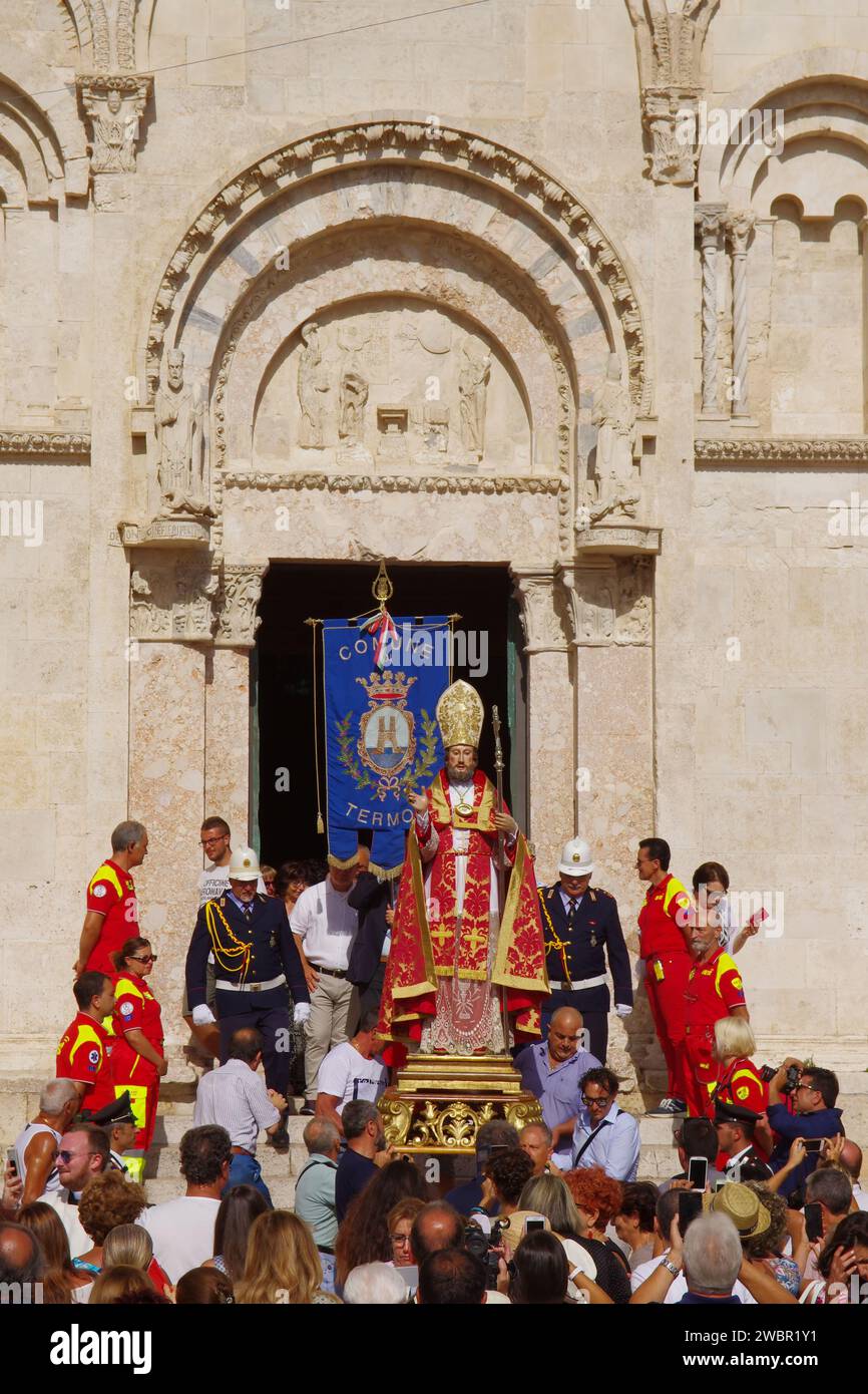 Termoli – Molise – 3. August 2017 – San Basso, Beschützer der Stadt – Stockfoto