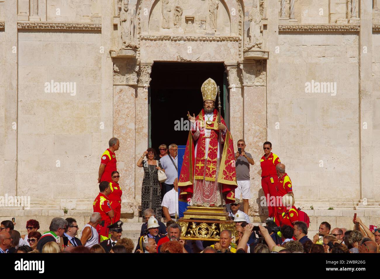 Termoli – Molise – 3. August 2017 – San Basso, Beschützer der Stadt – Stockfoto