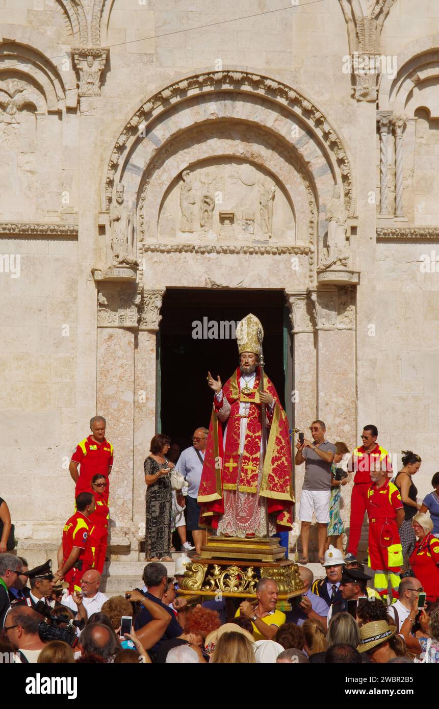 Termoli – Molise – 3. August 2017 – San Basso, Beschützer der Stadt – Stockfoto