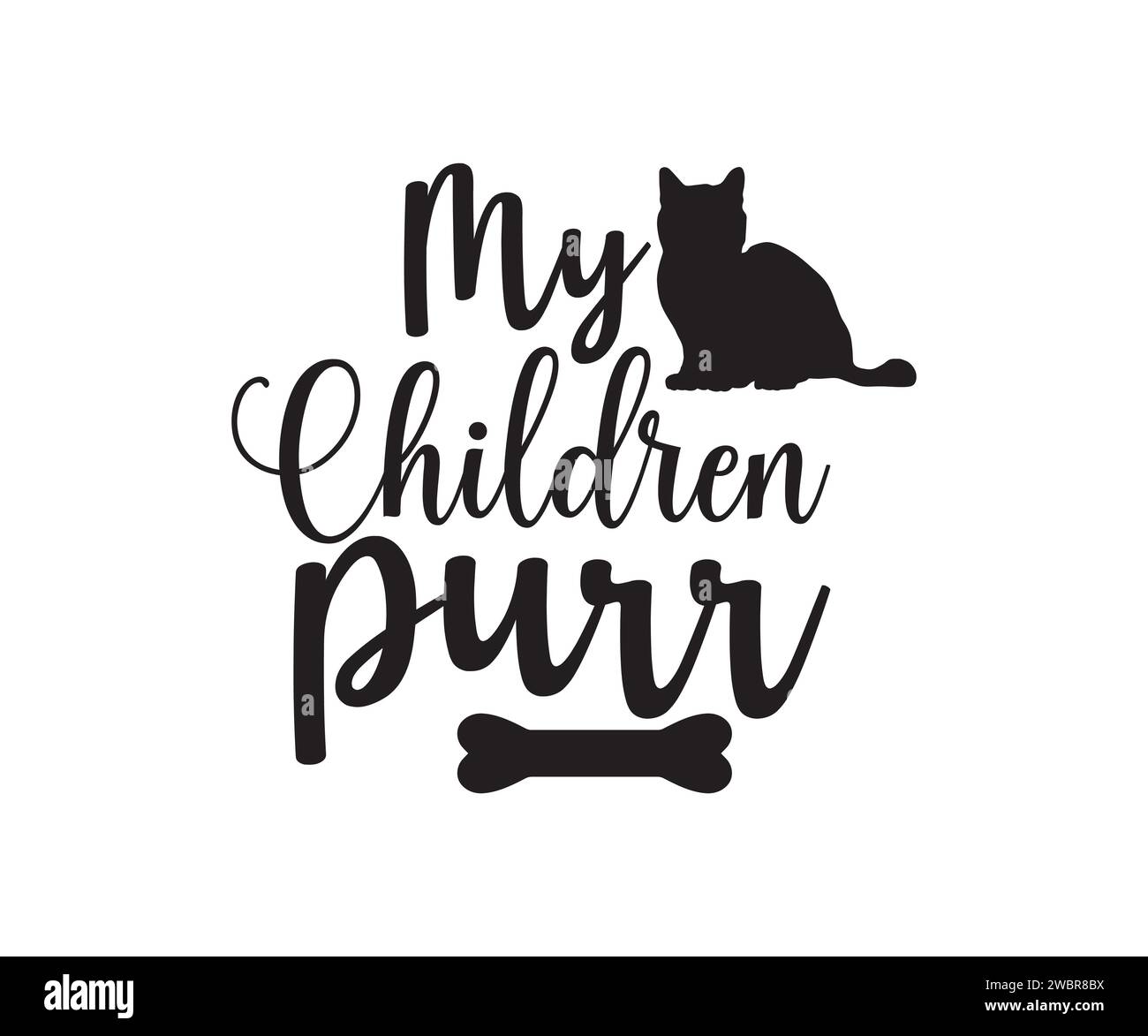 Cat Treat Glas Design, lustige Katze, Cat Vector, Cat Lady, Cat Treat Jar, Katzenliebhaber, Katzenliebhaber Stock Vektor