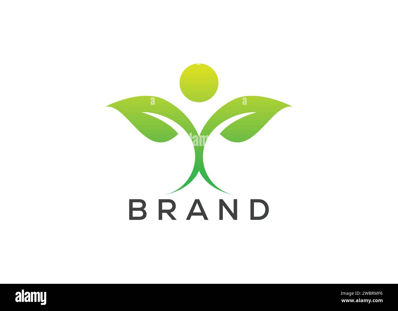 Organic Leaf man Logo Vektor. Naturmensch und Öko-Life-Logo. Healthcare Logo Design Vektorvorlage Stock Vektor