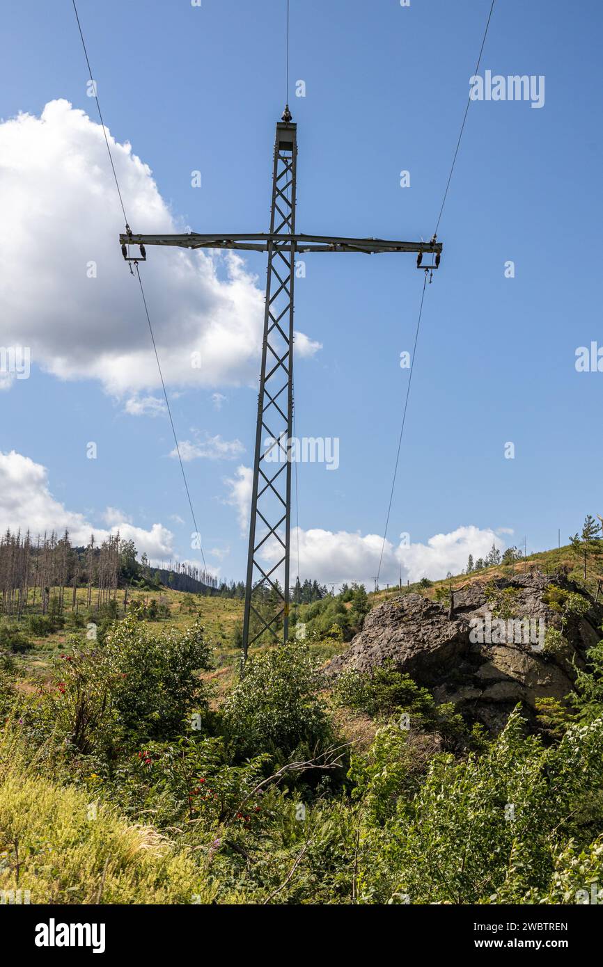 Wandern Sie im Okertal Harz Stockfoto