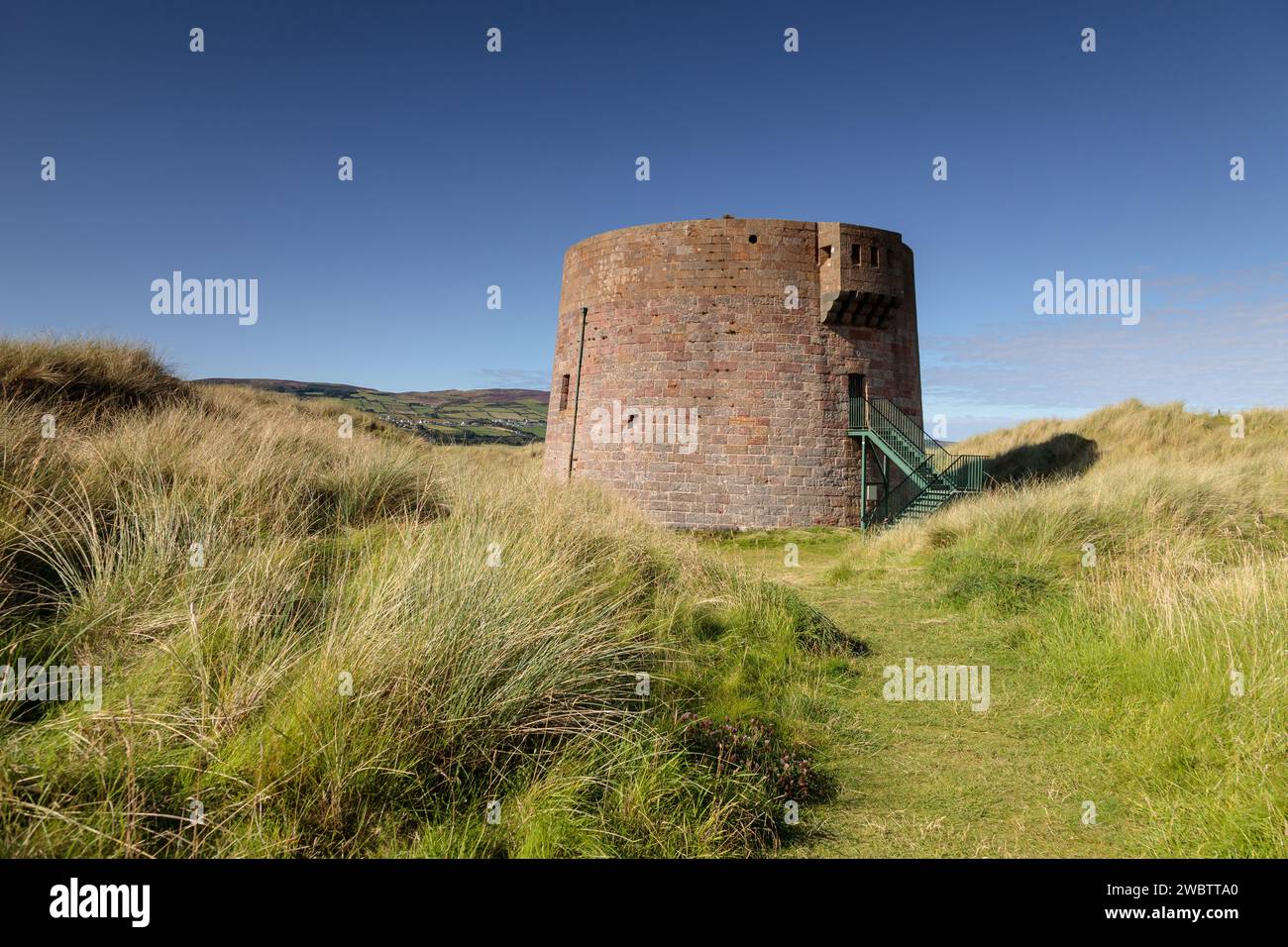 Martello Tower am Magilligan Point, County Londonderry, Nordirland Stockfoto