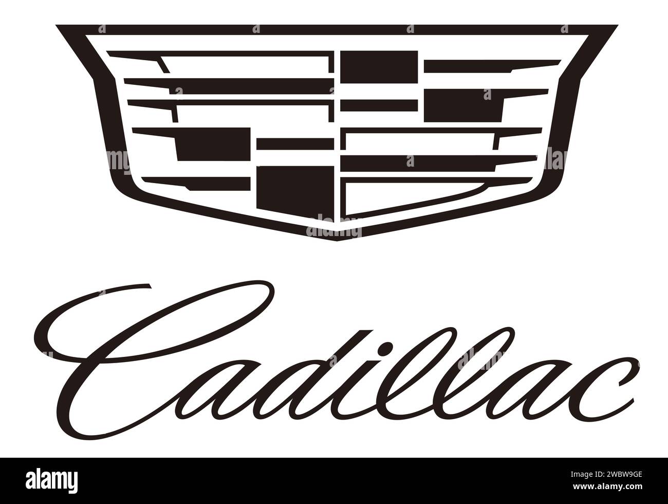 Cadillac Auto-Logo-Vektor-Illustration Stock Vektor
