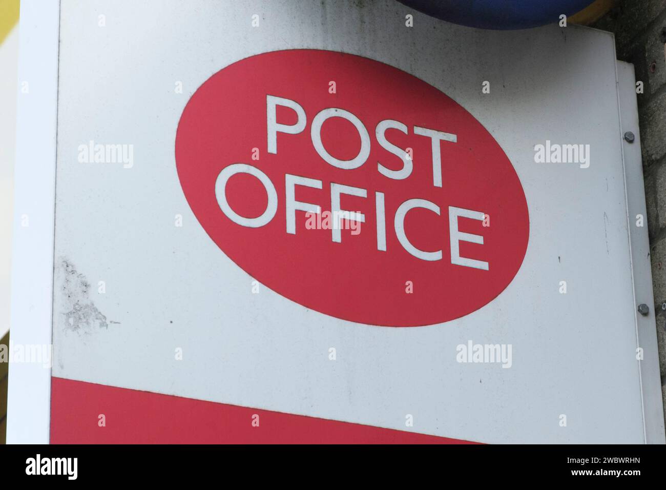 Postschild in Taunton somerset, Großbritannien Stockfoto