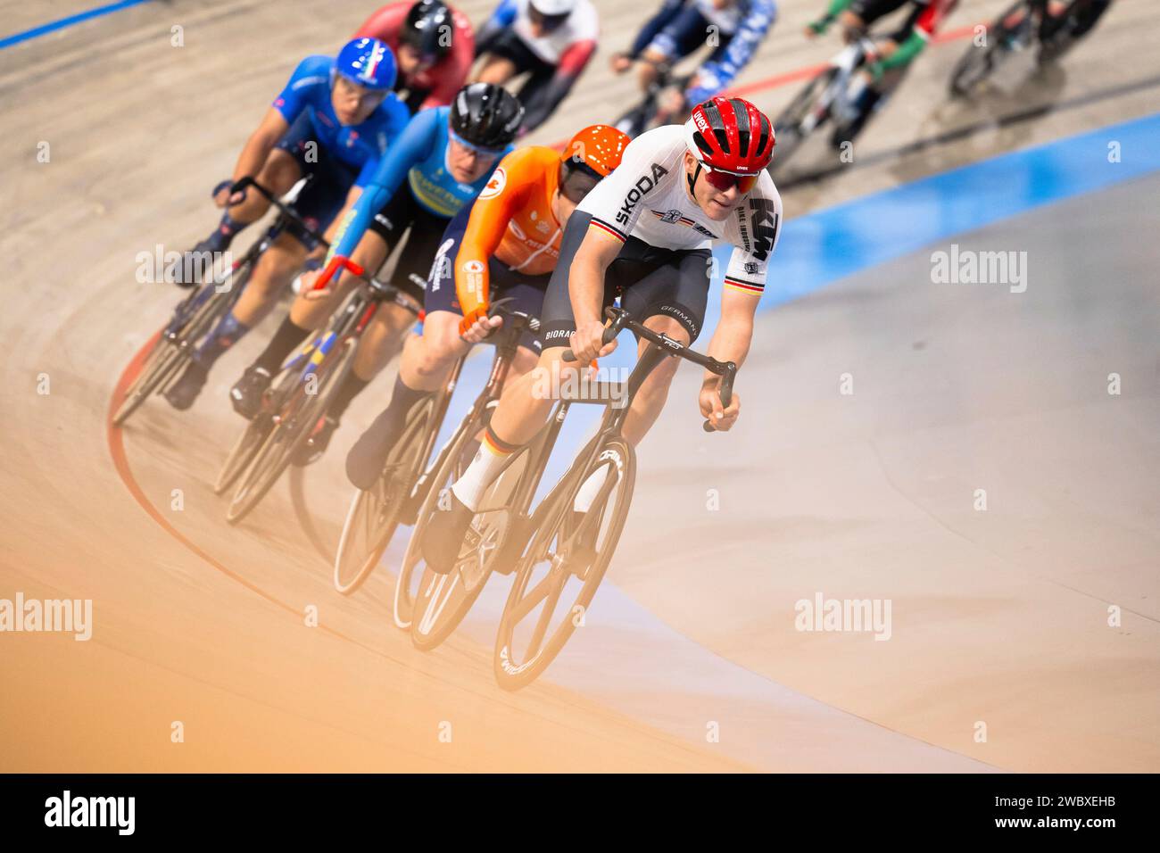 UEC Track Cycling Europameisterschaft, Apeldoorn (NED), 12.01.2024 Stockfoto