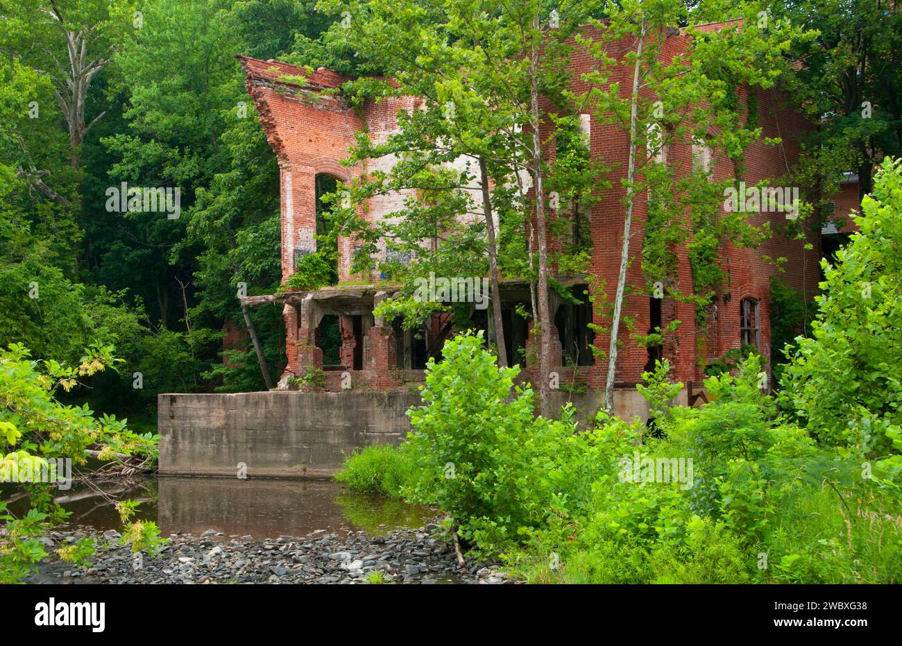 Savage Mill am Little Patuxent River, Savage Park, Maryland Stockfoto