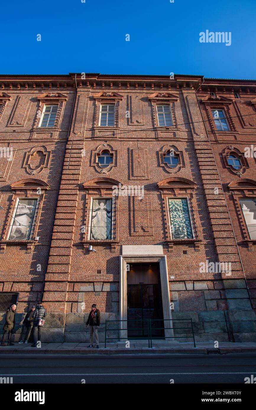 Italien Piemont Turin Regionalmuseum für Naturwissenschaften - Eingang und Fassade des Museums Credit: Realy Easy Star/Alamy Live News Stockfoto